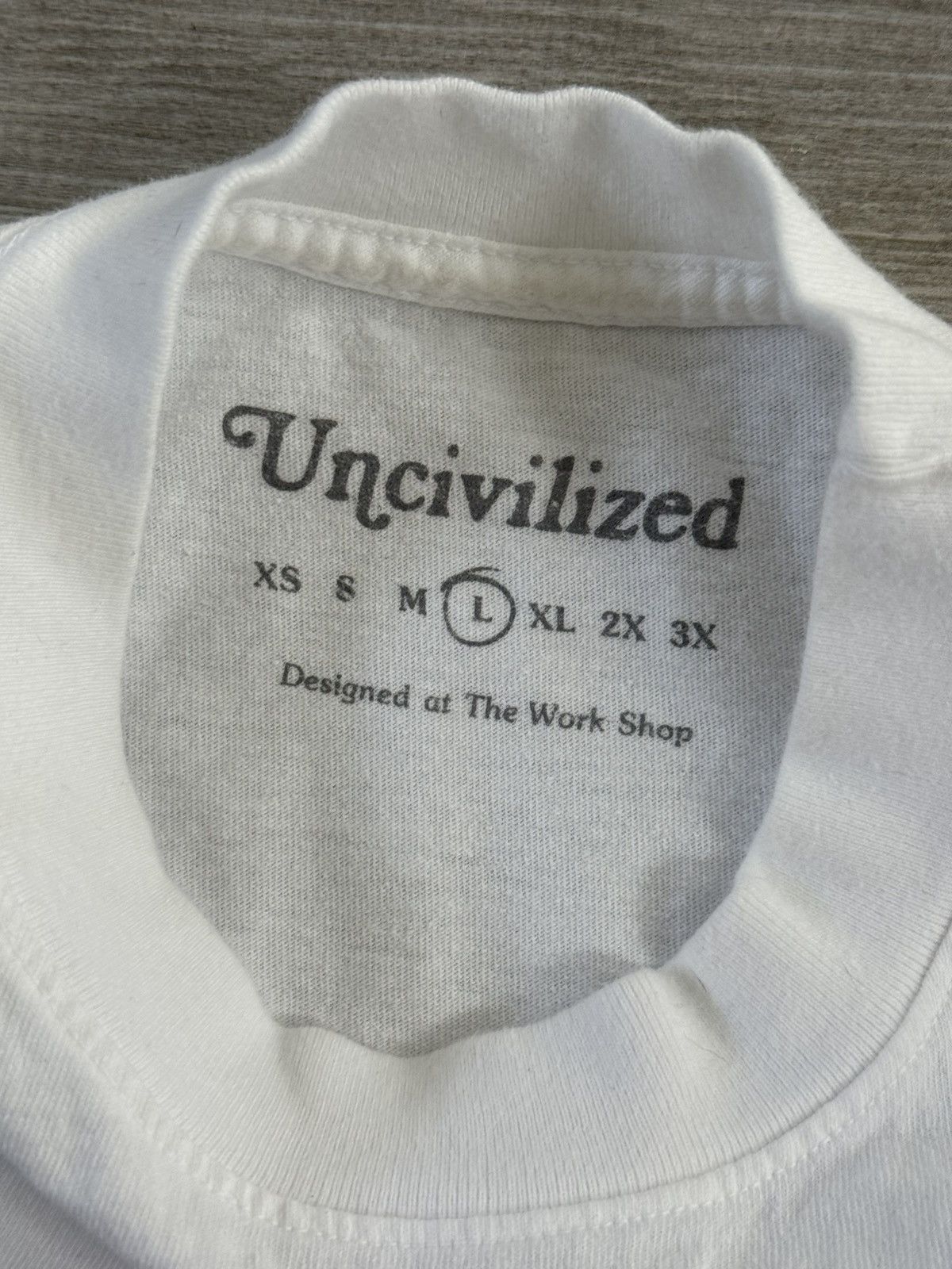 Other Men's Uncivilized Tony Soprano White Tee T-Shirt Sz L Large Size US L / EU 52-54 / 3 - 3 Thumbnail