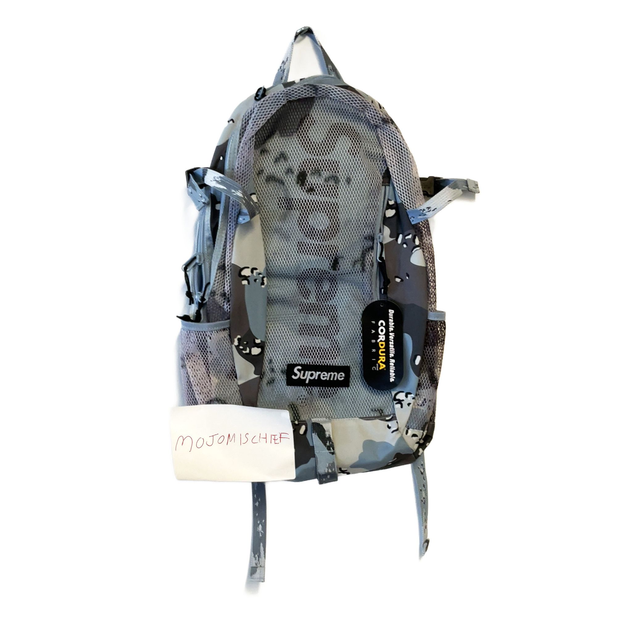 Supreme Supreme SS20 Mesh Backpack Blue Chocolate Chip Camo | Grailed