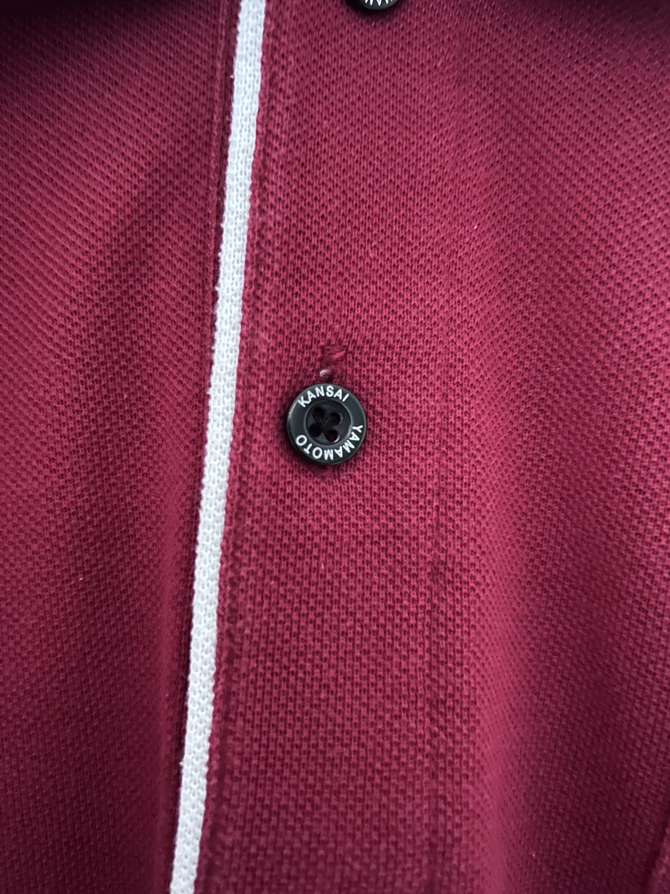 Japanese Brand × Kansai Yamamoto × Vintage Vintage Kansai Yamamoto Homme Polo Shirt Size US XL / EU 56 / 4 - 4 Thumbnail