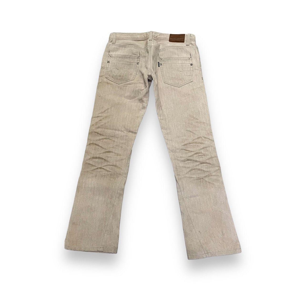 If Six Was Nine 🇯🇵 VINTAGE AERO BY TORNADO MART SPIRAL CUT FLARE JEANS Size US 31 - 2 Thumbnail