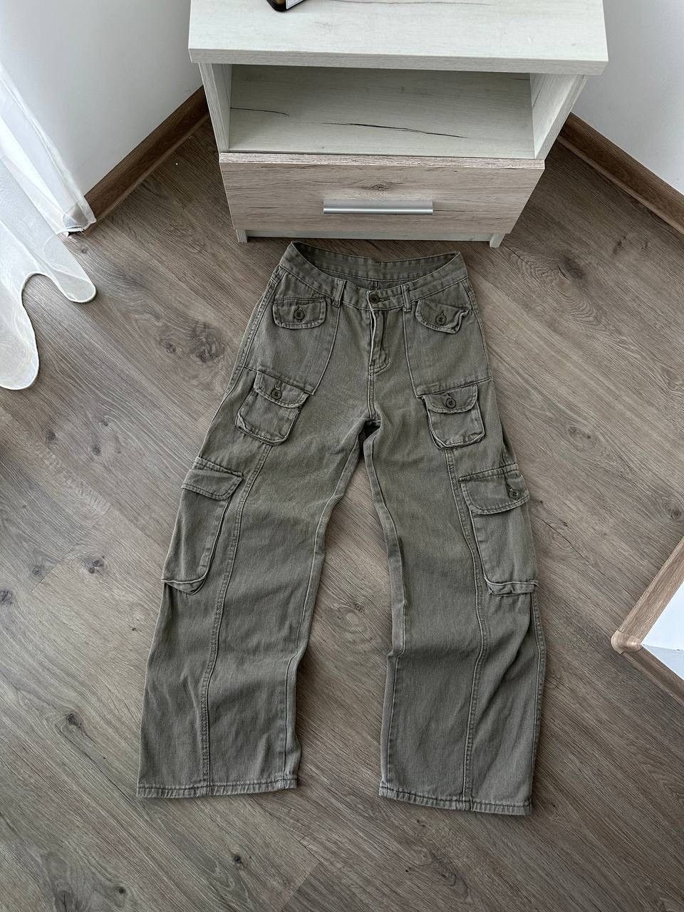 Japanese Brand × Vintage Vintage Japanese Patch Work Pocket Cargo Pants Size US 34 / EU 50 - 1 Thumbnail