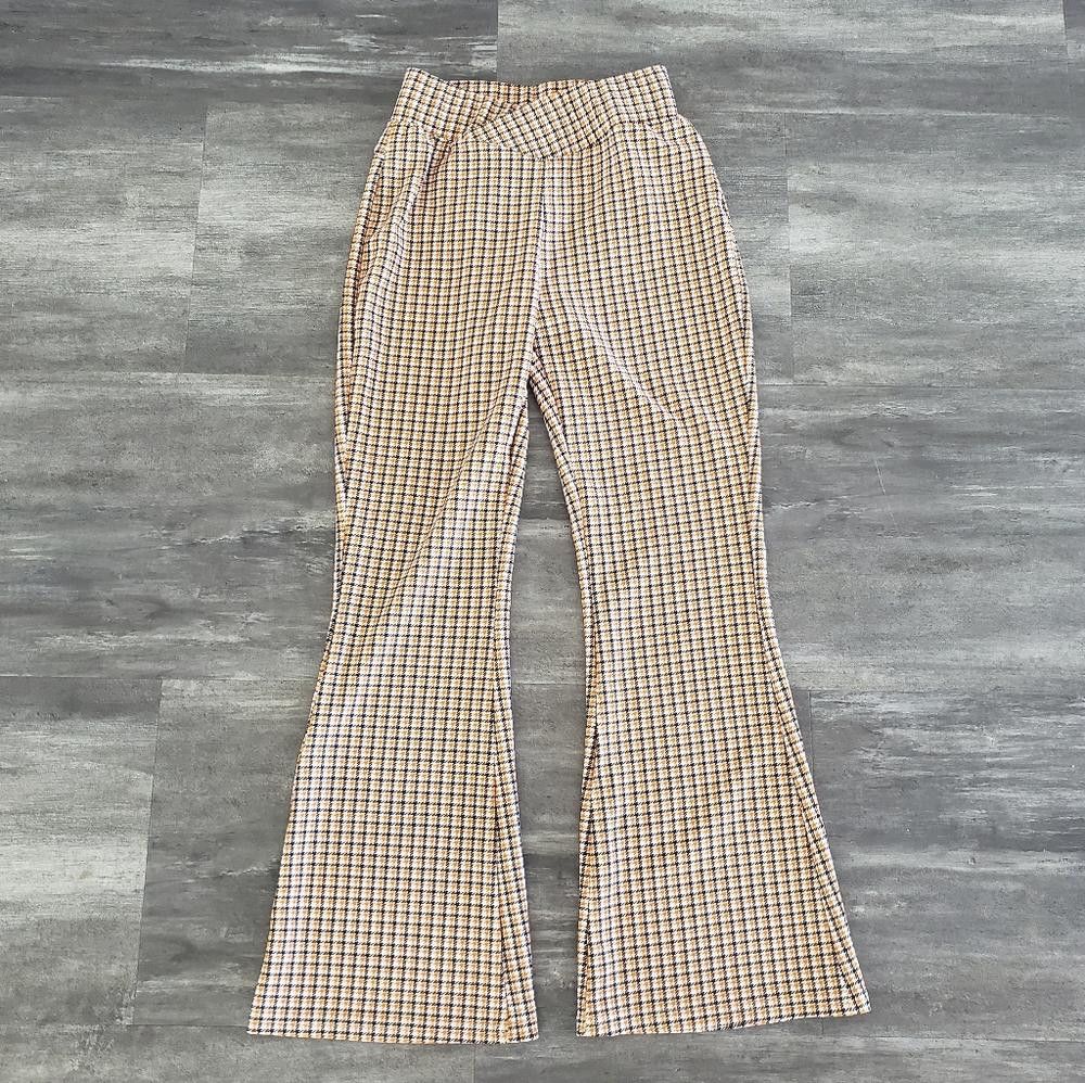 Designer Orange Black Detailed Kyoyo Flare Pant Size 32" / US 10 / IT 46 - 1 Thumbnail