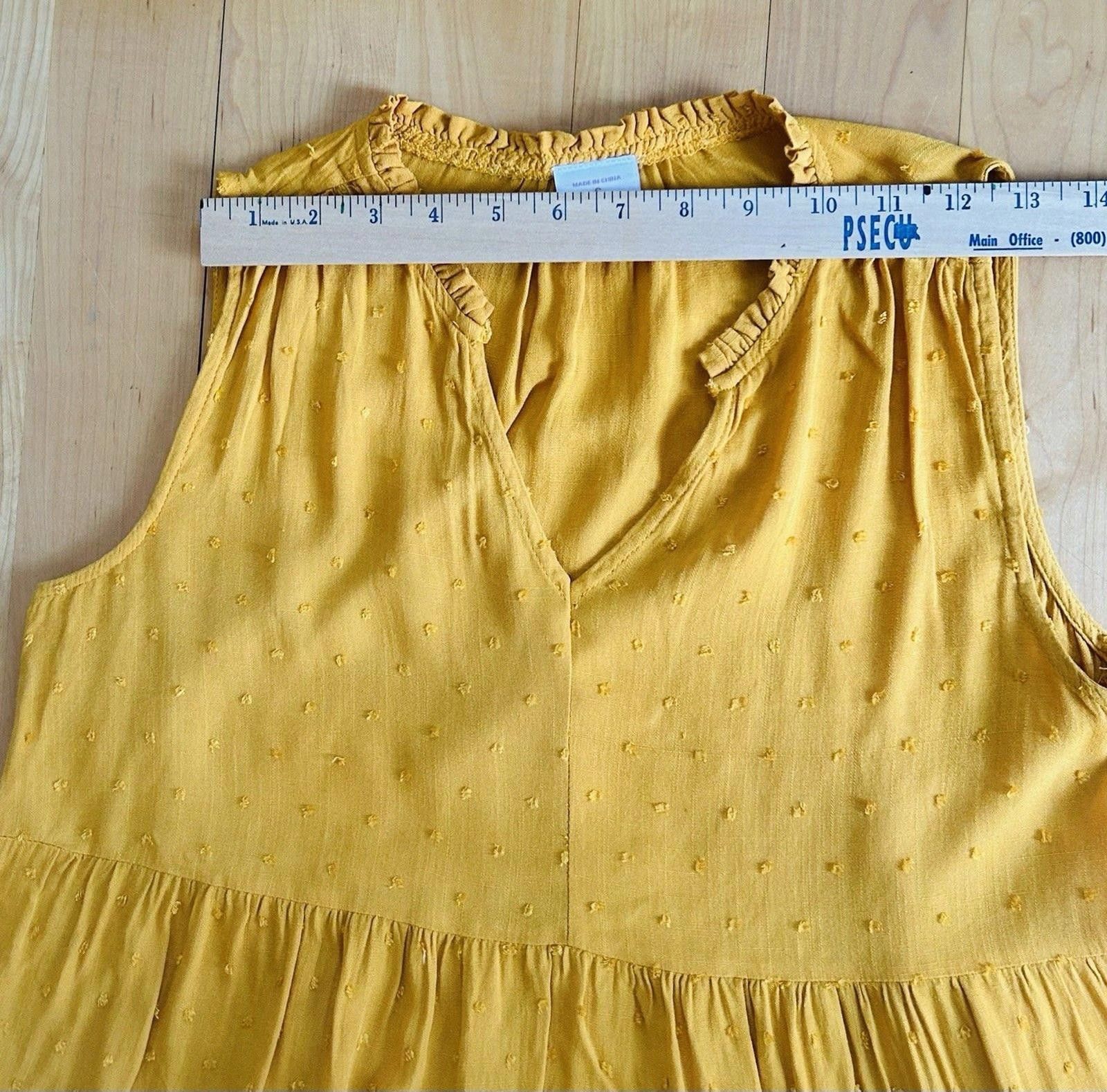 Free People Free People Luna Gold Yellow Boho Festival Babydoll Dress Size S / US 4 / IT 40 - 7 Thumbnail