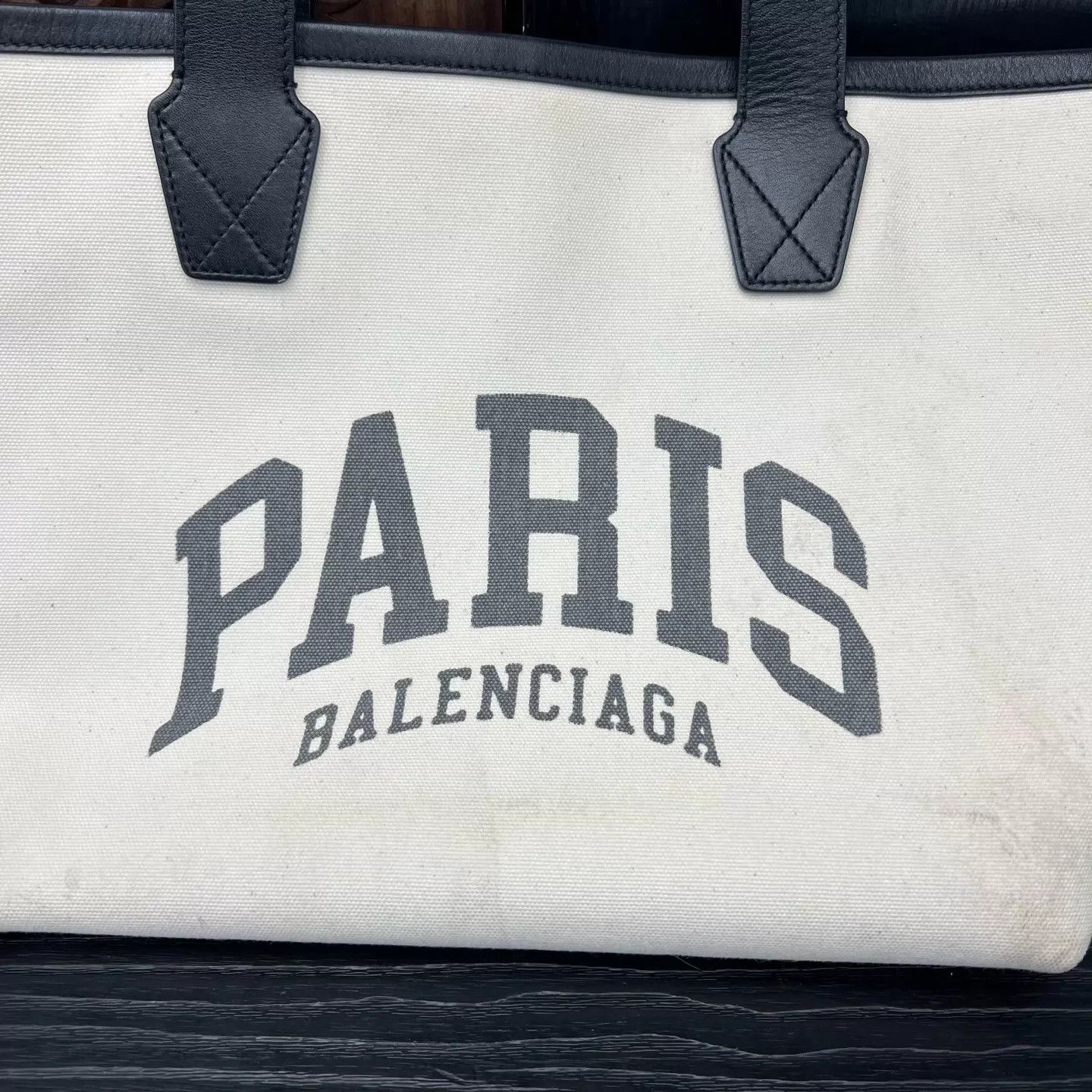 Balenciaga Balenciaga Single-Shoulder Canvas Tote Bag Uncleaned Size ONE SIZE - 5 Thumbnail