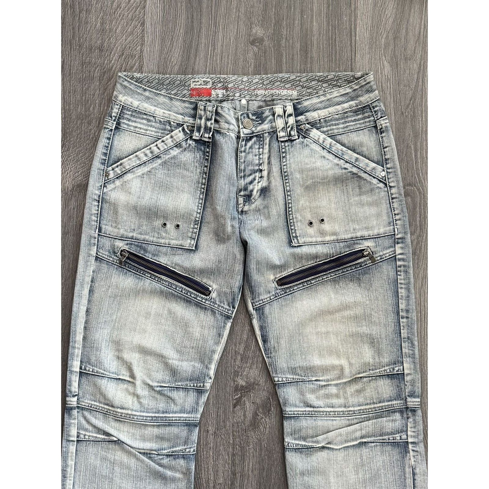 Japanese Brand Y2K Vintage Japanese Washed Zip Jeans Size US 34 / EU 50 - 3 Thumbnail