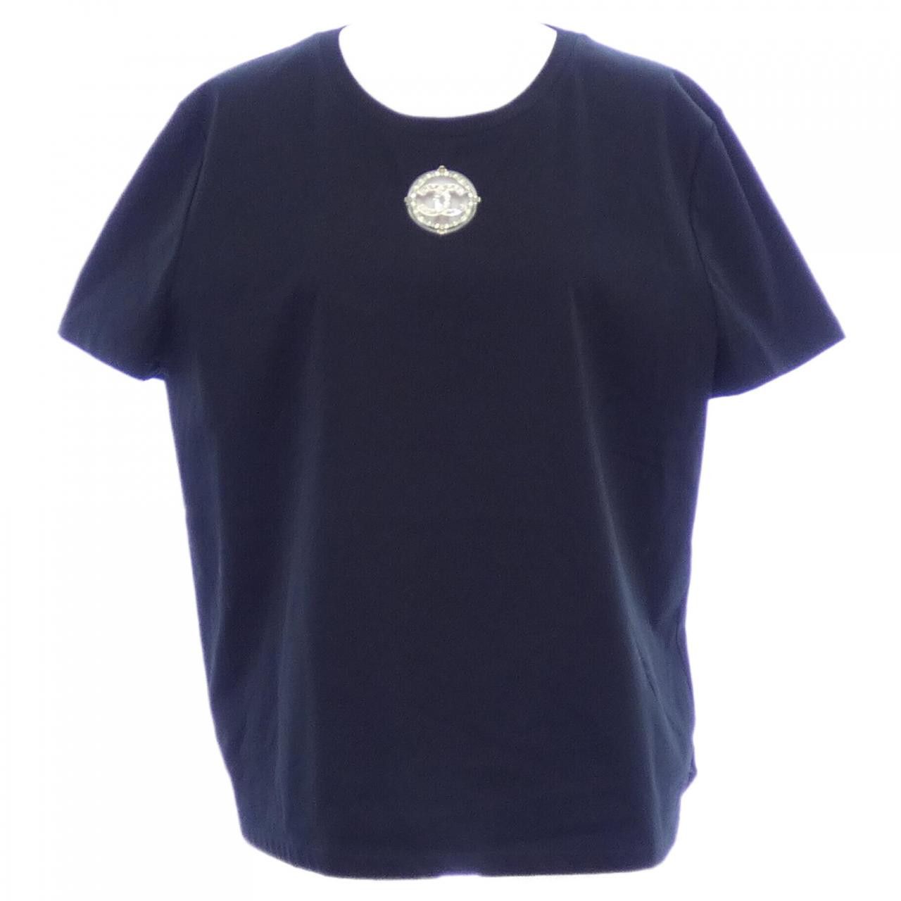 Chanel Chanel Chanel T Shirt Textile T-Shirts P64269K60251 DUTY FREE for USA Size ONE SIZE - 1 Thumbnail