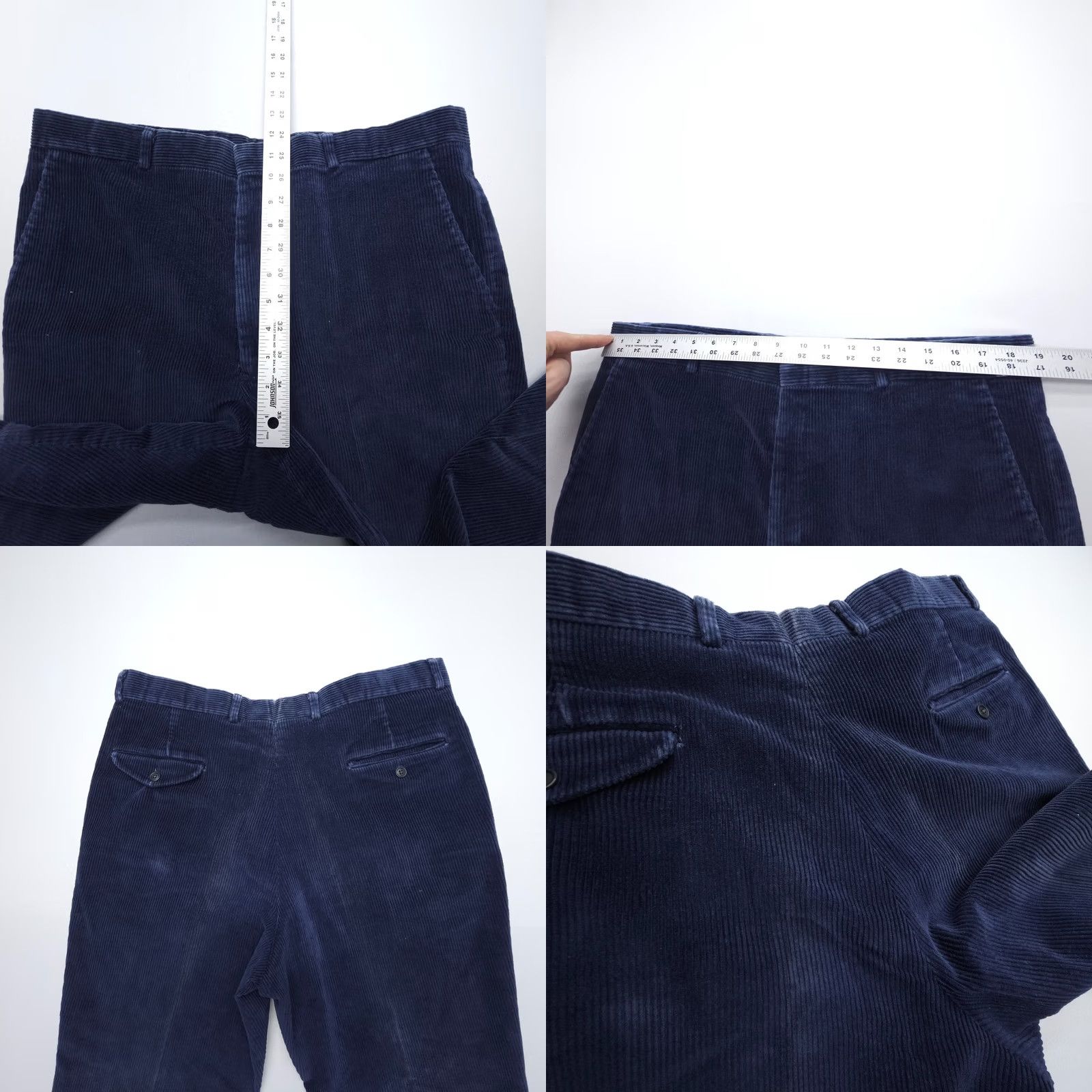 Vintage VINTAGE L.L. Bean PANTS Men 38 x 29 Corduroy Blue 80s 90s American Casual Chino Straight Front Mens Size US 38 / EU 54 - 8 Thumbnail