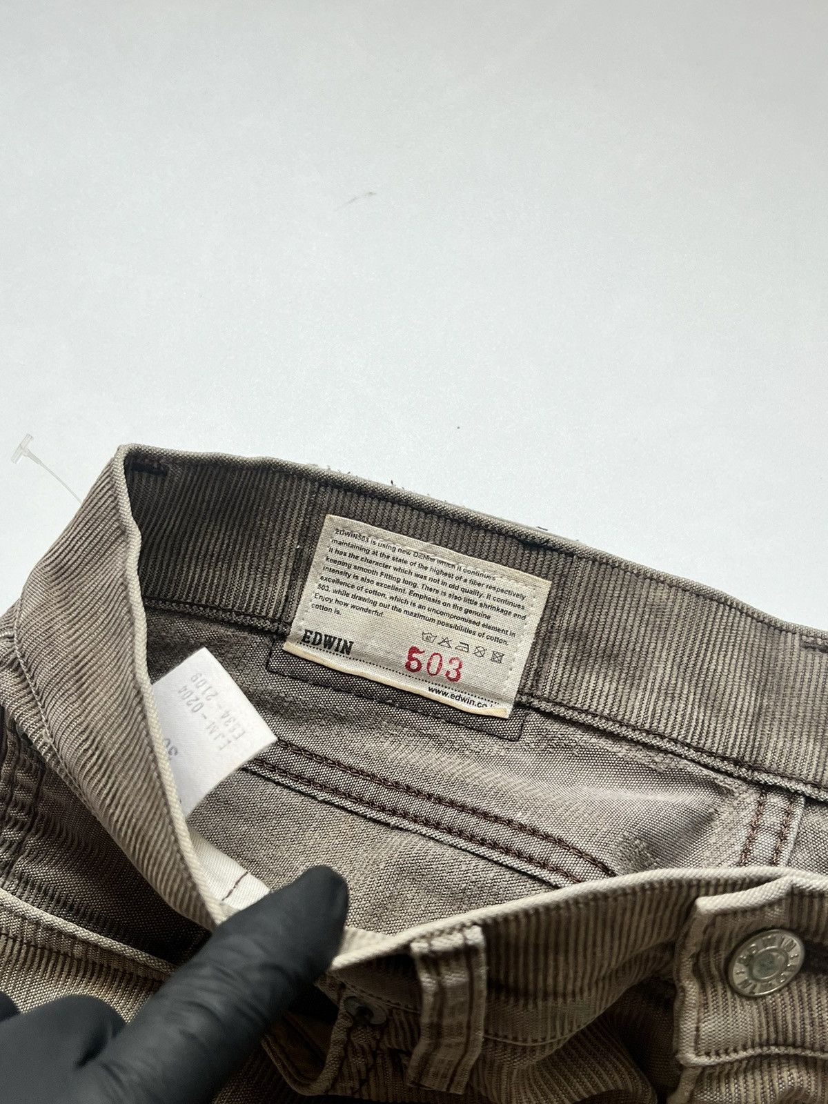 Edwin Edwin 503 Brown Wash Corduroy Pants Size US 31 - 3 Thumbnail