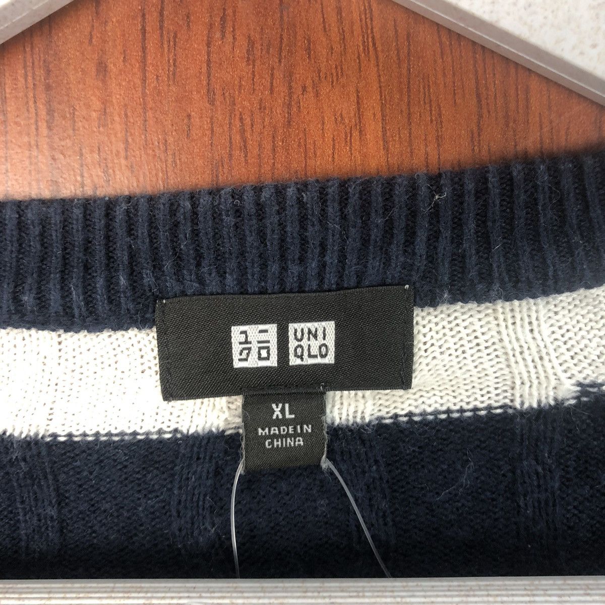 Homespun Knitwear × Solid and Striped Uniqlo Stripe vintage japan Dark Blue Knitwear #7494 Size XL / US 12-14 / IT 48-50 - 9 Thumbnail