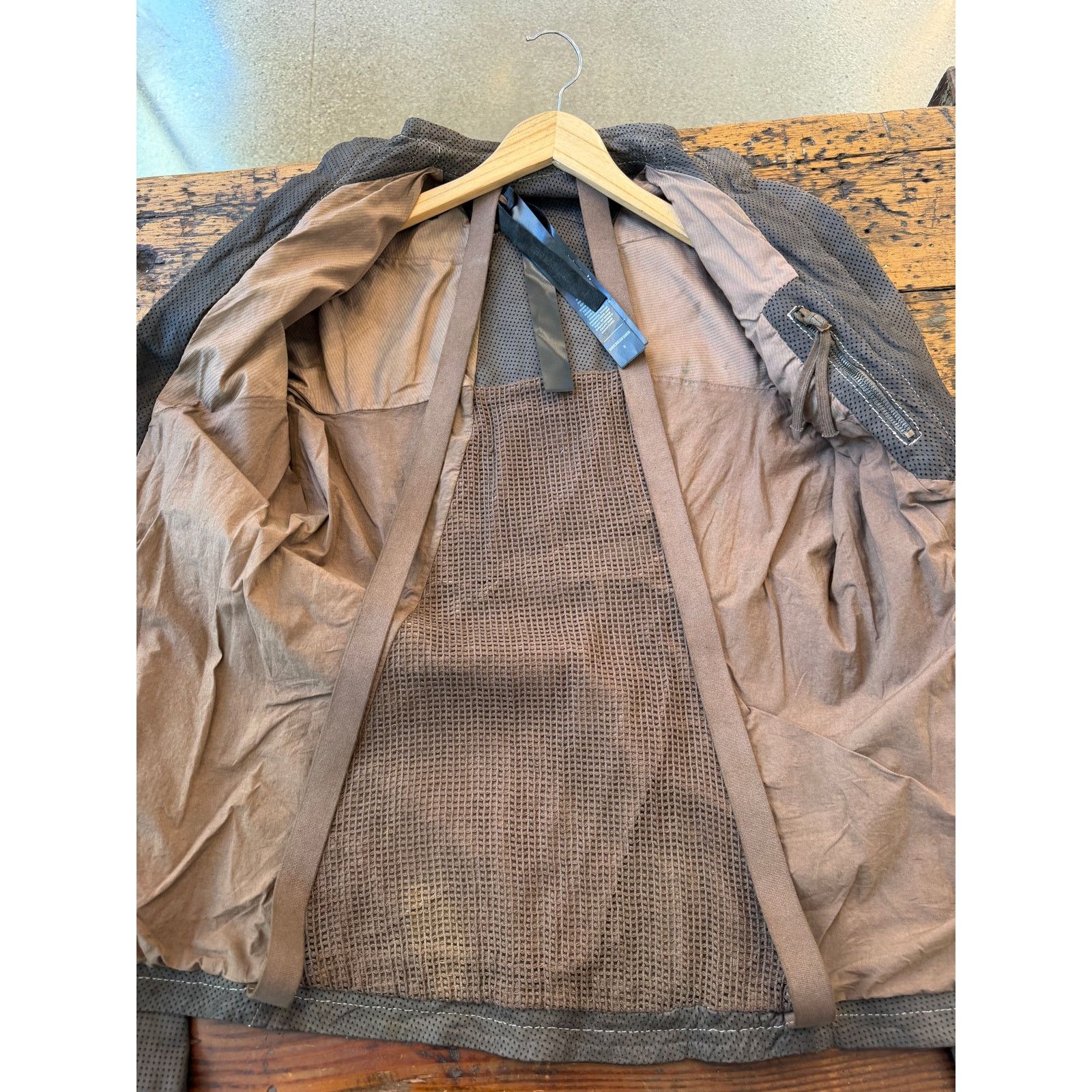 Boris Bidjan Saberi Boris Bidjan Saberi J4 Perforated Kangaroo Leather Jacket Size US M / EU 48-50 / 2 - 6 Thumbnail