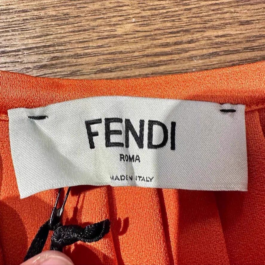 Fendi Fendi Pleated Mid-Length Skirt 36 Acetate Size 25" / US 0 / IT 36 - 4 Thumbnail