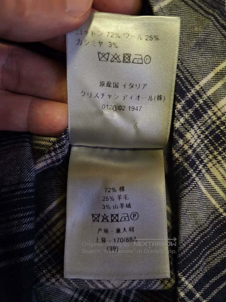 Dior Dior Size39 Plaid shirt Size US XXS / EU 40 - 6 Thumbnail