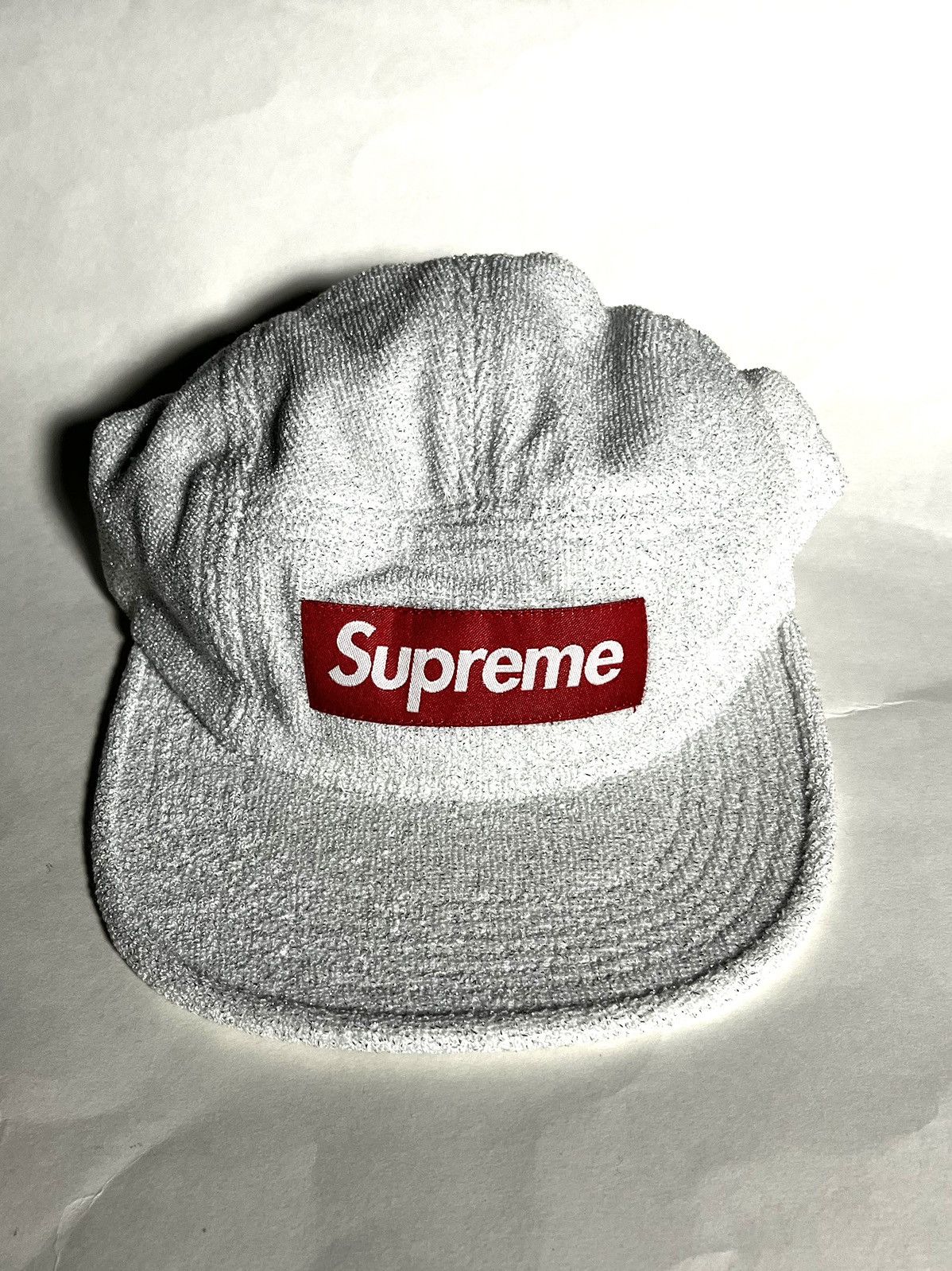 Supreme glitter store terry camp cap