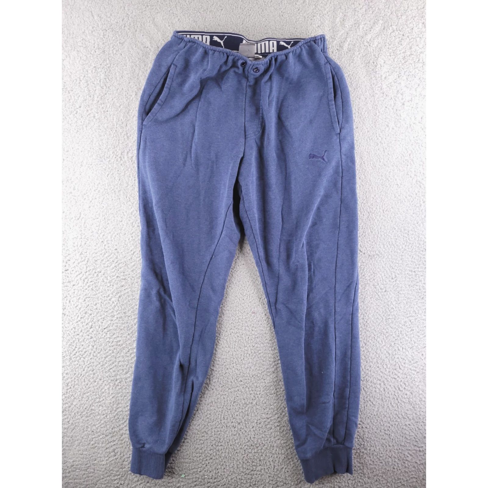 Puma Puma Sweatpants Mens M Blue Jogger Pants Size US 31 - 2 Thumbnail