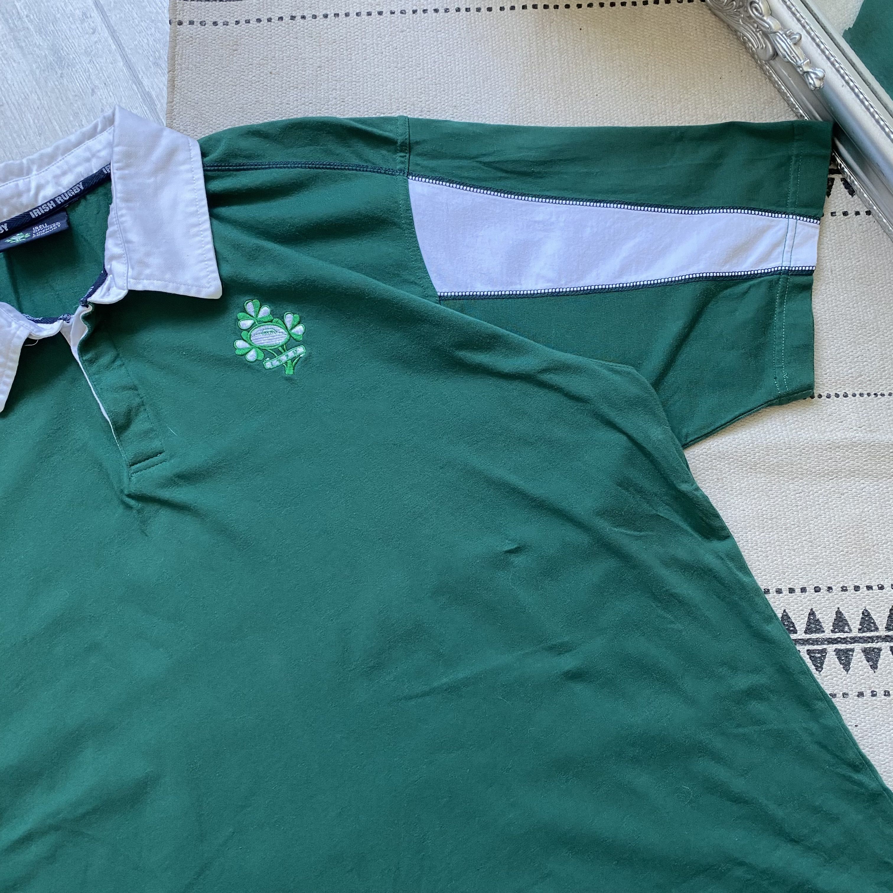Cotton Traders ☘️ Vintage IRFU Rugby Ireland jersey polo Guinness Celtic Size US XL / EU 56 / 4 - 5 Thumbnail
