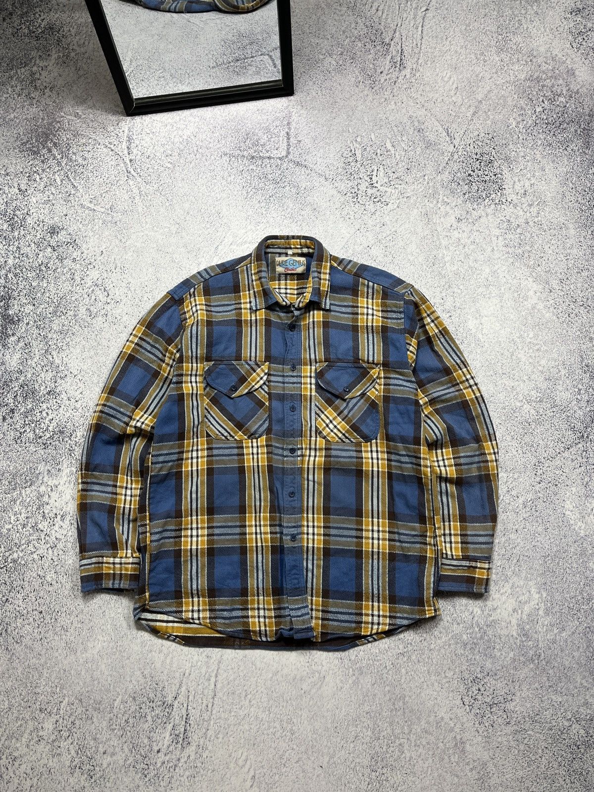 Garment Reproduction of Workers × Vintage Vintage Pure Genius 90’s Work Plaid Overshirt Rare Old Money Size US L / EU 52-54 / 3 - 1 Thumbnail