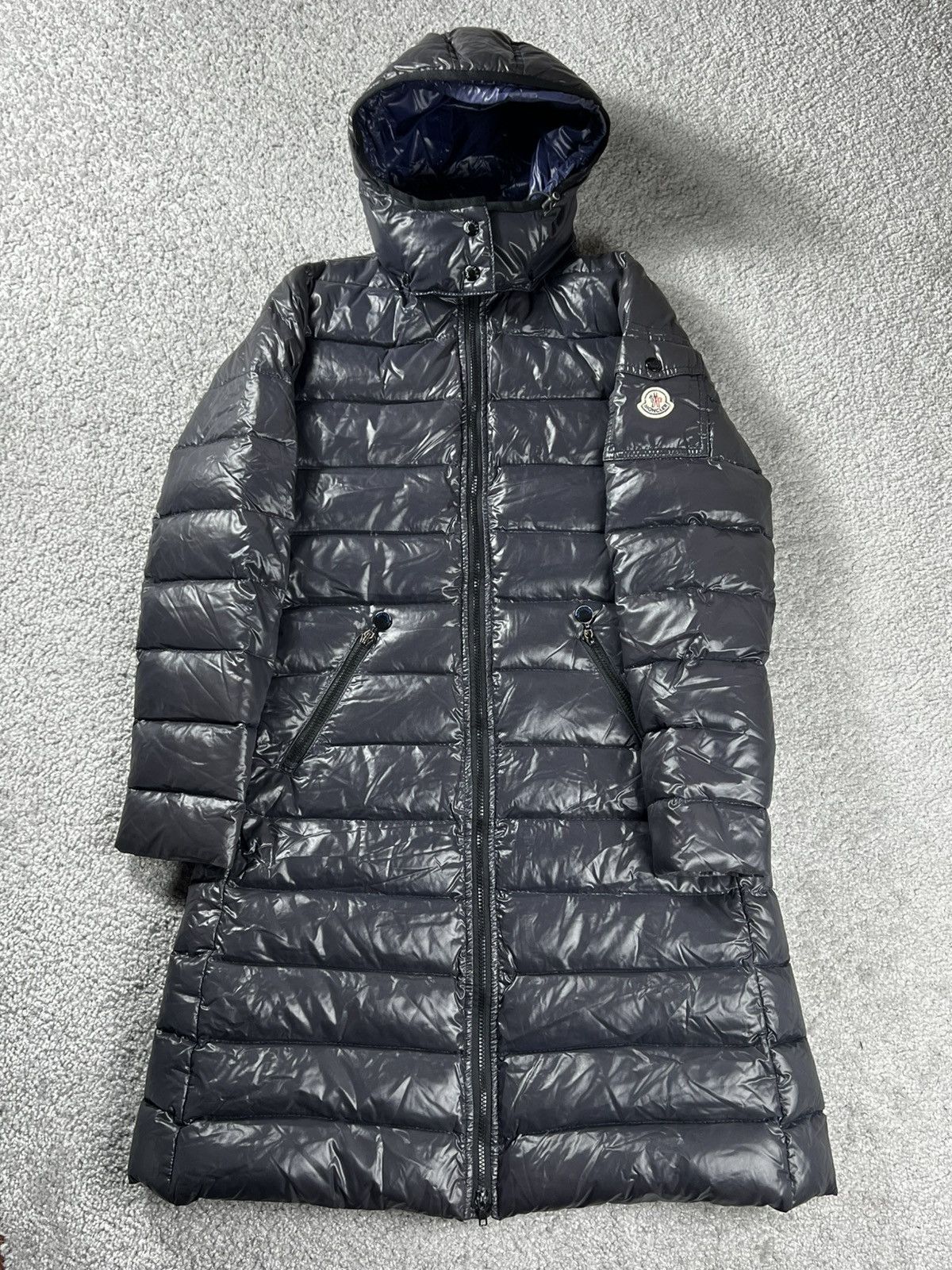 Moncler Moncler Moka Blue Down Parka Size M Size M / US 6-8 / IT 42-44 - 1 Thumbnail