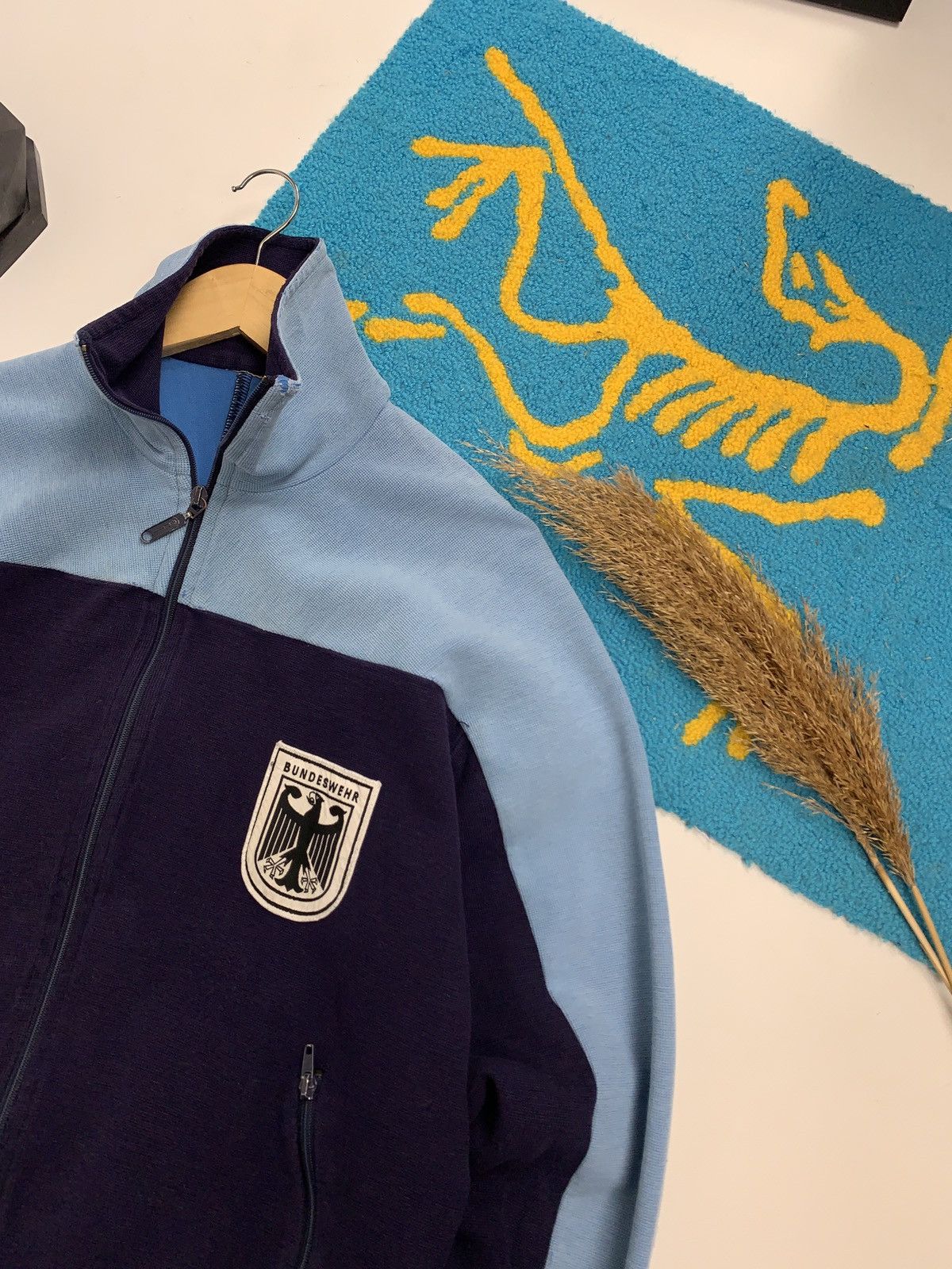 Adidas × Vintage Vintage Adidas Bundeswehr West Germany Distressed Tracktop Size US S / EU 44-46 / 1 - 7 Thumbnail