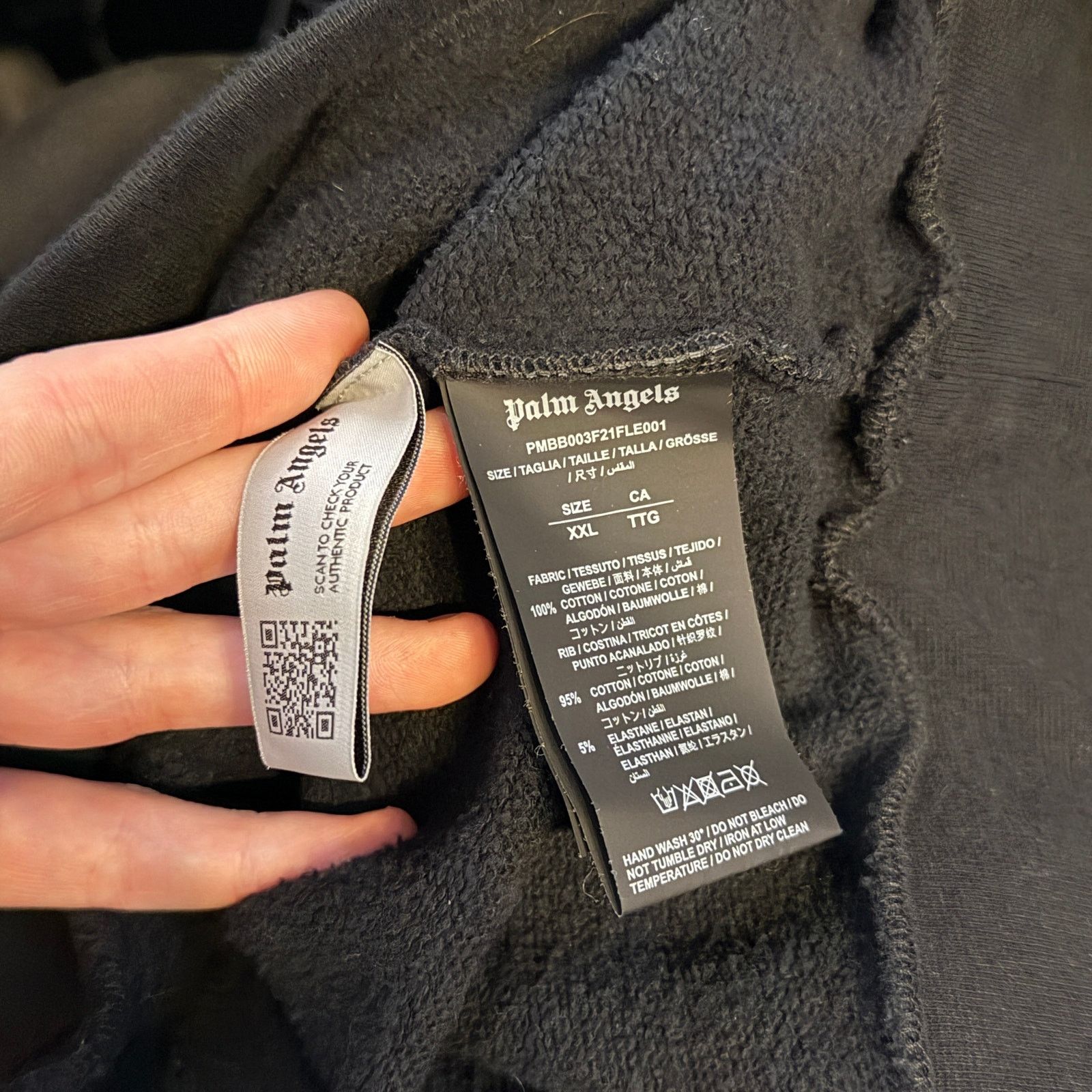 Palm Angels Palm Angels Sprayed Logo St. Moritz Hoodie Size US XXL / EU 58 / 5 - 4 Thumbnail
