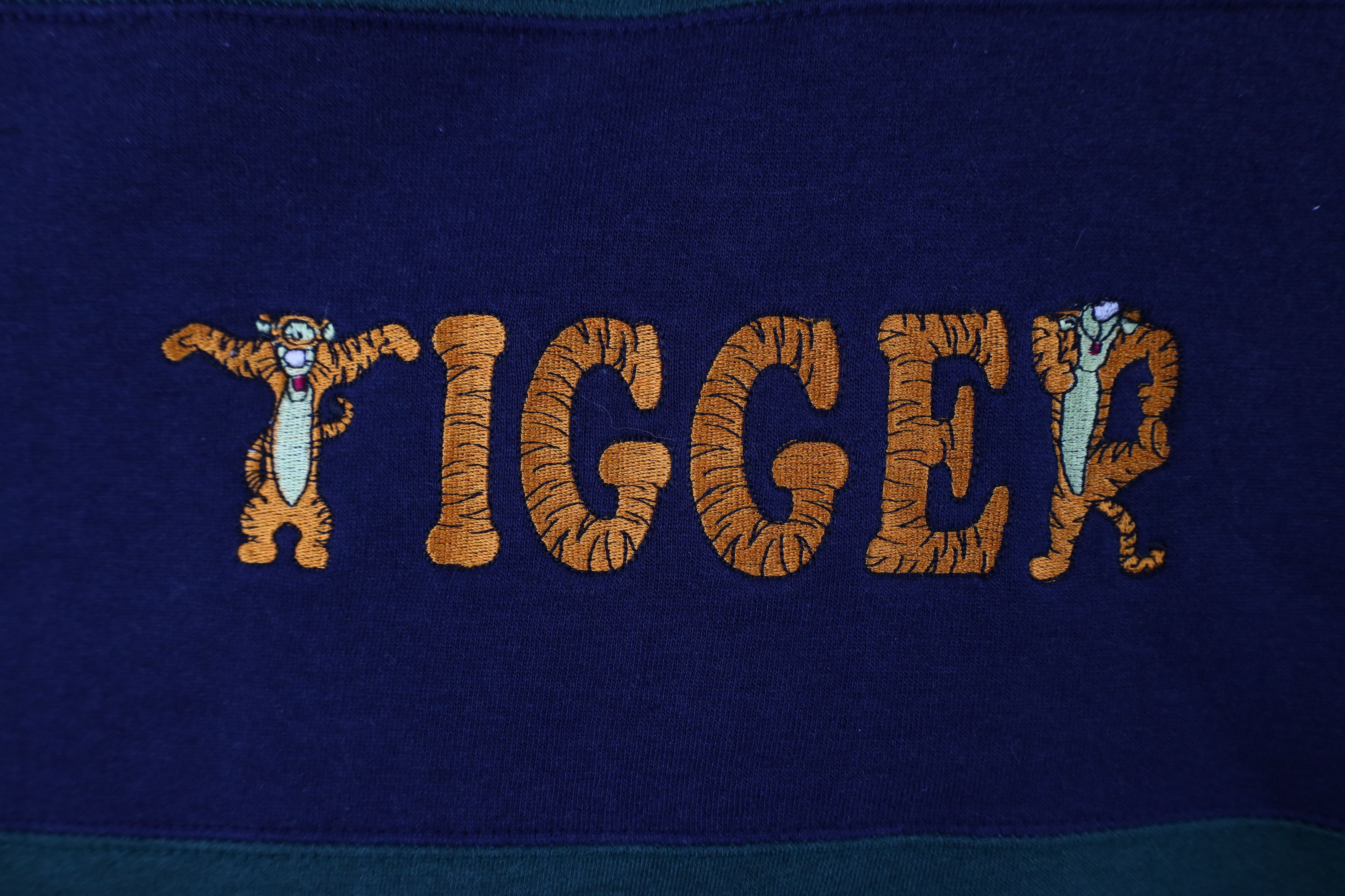 Disney × Vintage Vintage 90s Disney Winnie the Pooh Tigger Cropped Sweatshirt Size XL / US 12-14 / IT 48-50 - 4 Thumbnail