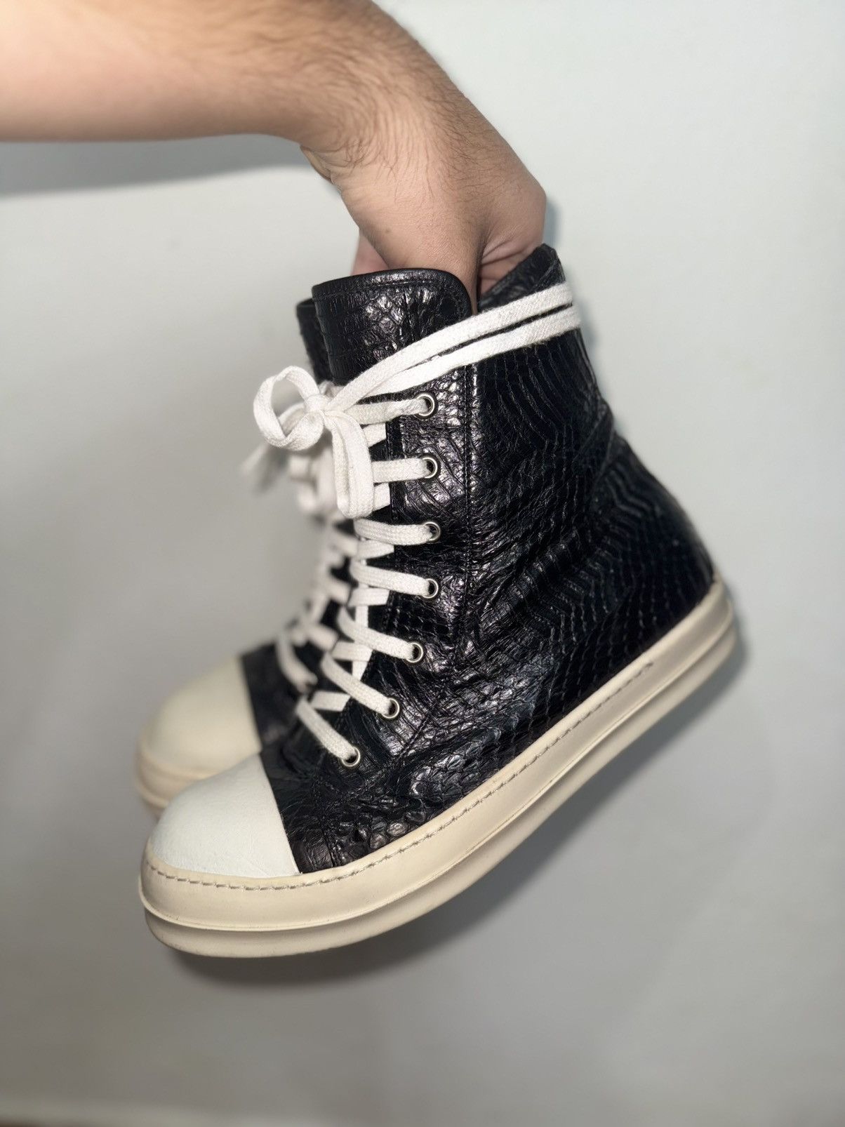 Rick Owens Rick Owens Mainline Python Skin Ramones | Grailed