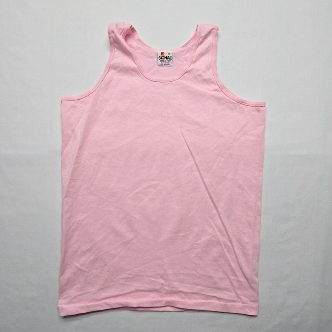 Vintage Vintage Pink Blank Tank Top Womens M Pre-Shrunk Tank 90s Size M / US 6-8 / IT 42-44 - 1 Thumbnail