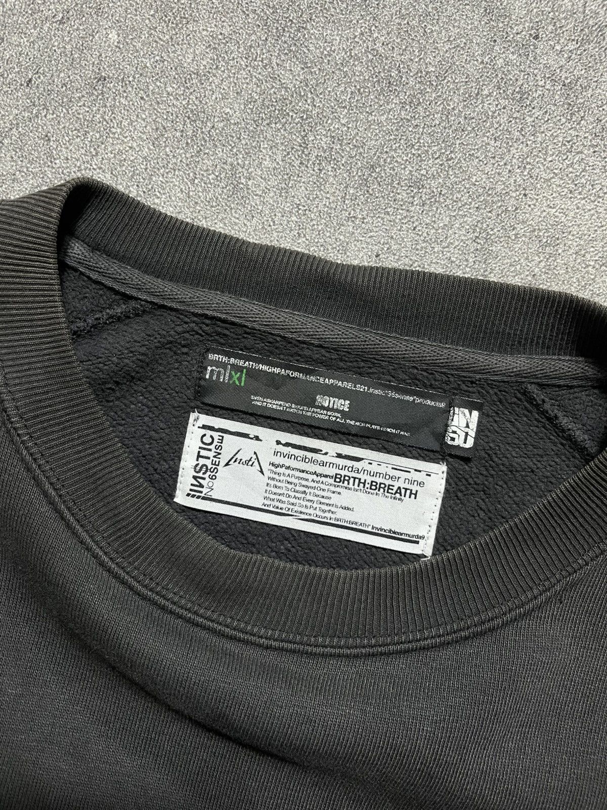 Number (N)ine Number Nine X Brth:Breath Passive MoralsColapse Sweatershirt Size US XL / EU 56 / 4 - 5 Thumbnail