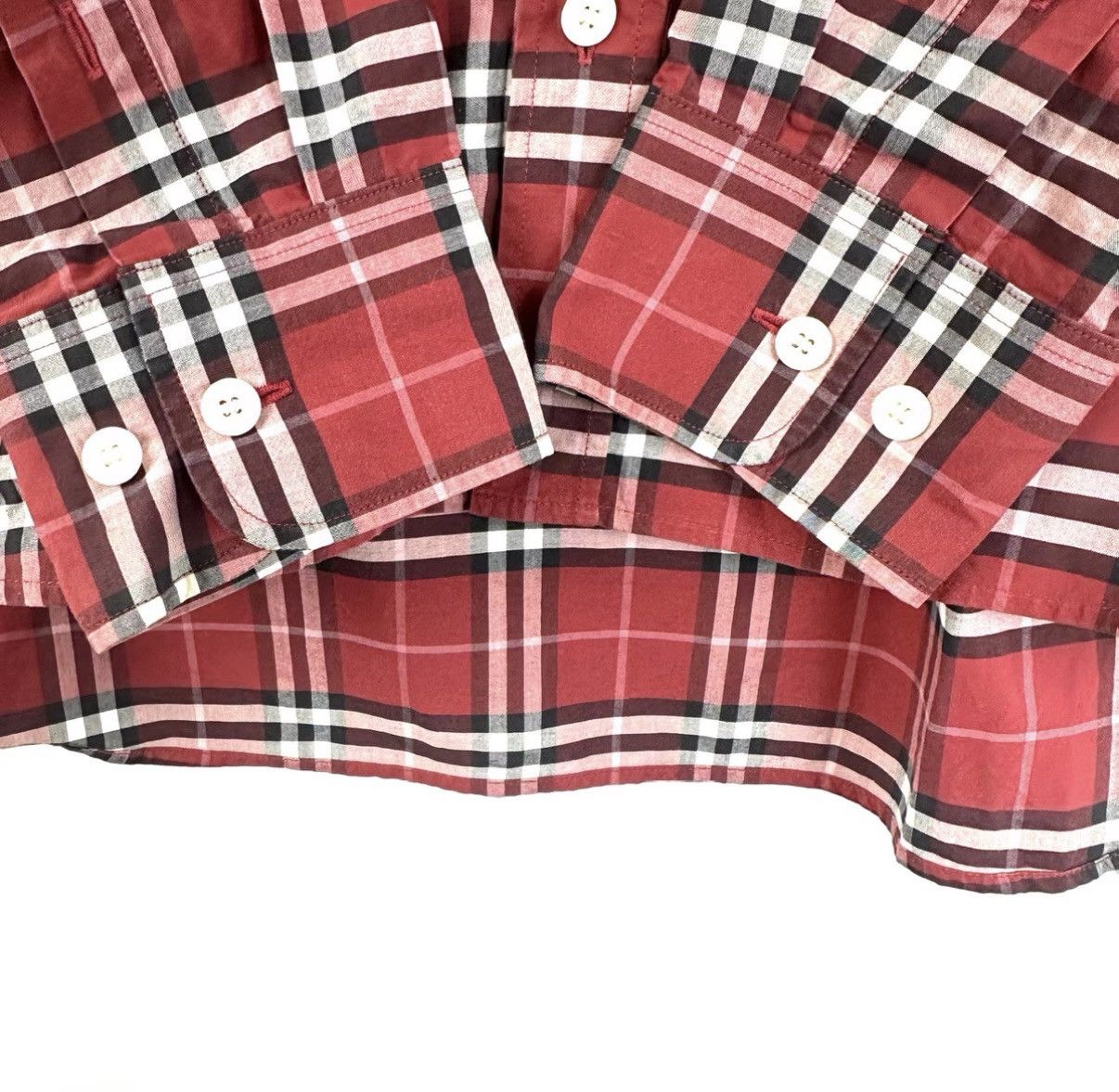 Burberry Burberry/Classic Red Plaid Long Sleeve Shirt K12 Size US M / EU 48-50 / 2 - 7 Thumbnail