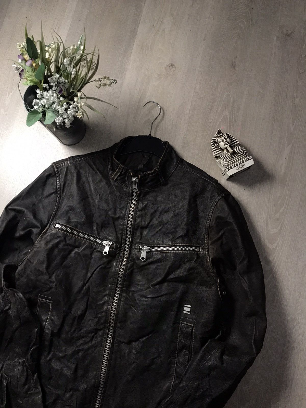 G-Star G Star Raw Engine Leather JKT Y2K Rare Hype Size US L / EU 52-54 / 3 - 2 Thumbnail