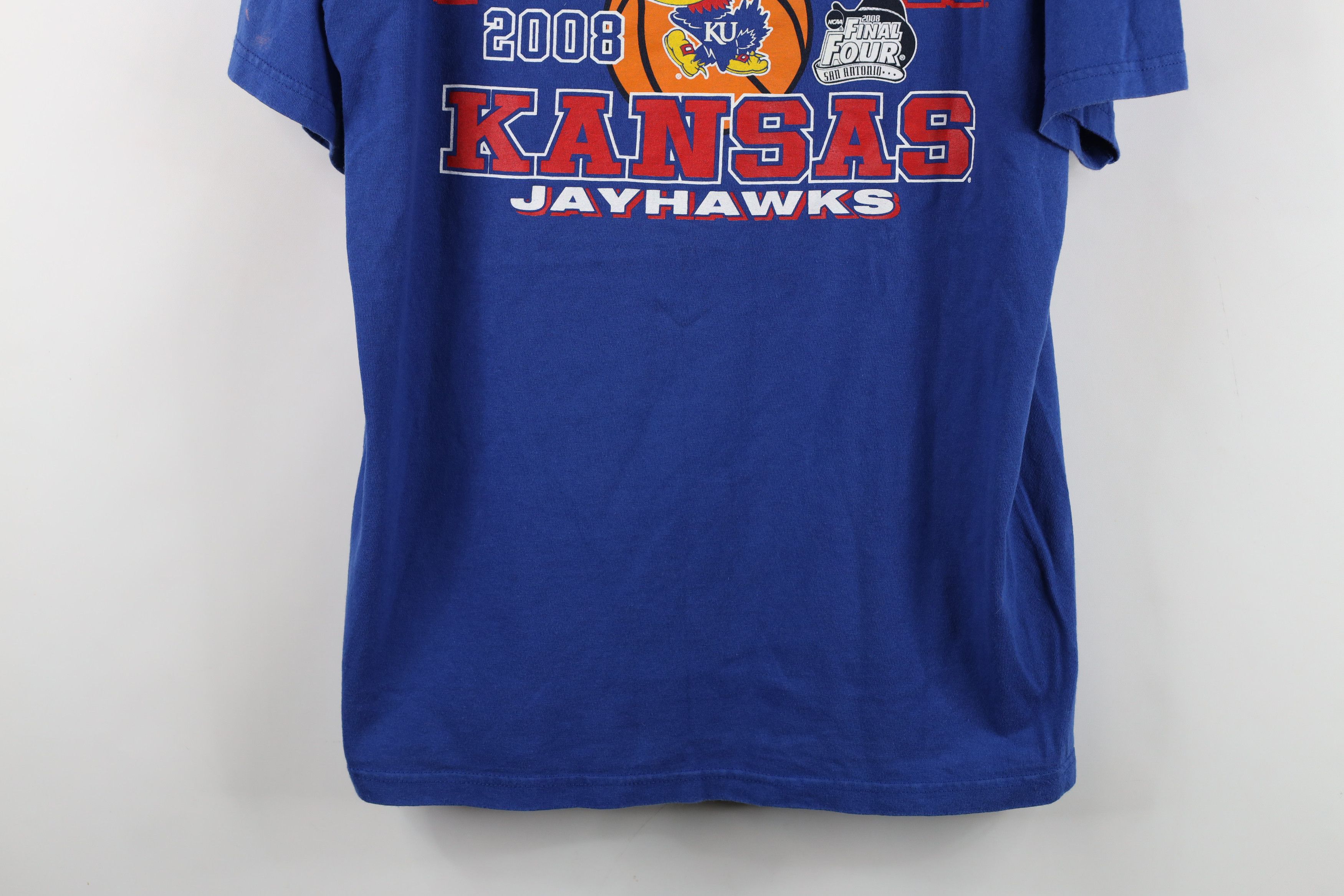 Vintage Vintage Y2K 2008 Final Four University of Kansas T-Shirt Size US L / EU 52-54 / 3 - 3 Thumbnail
