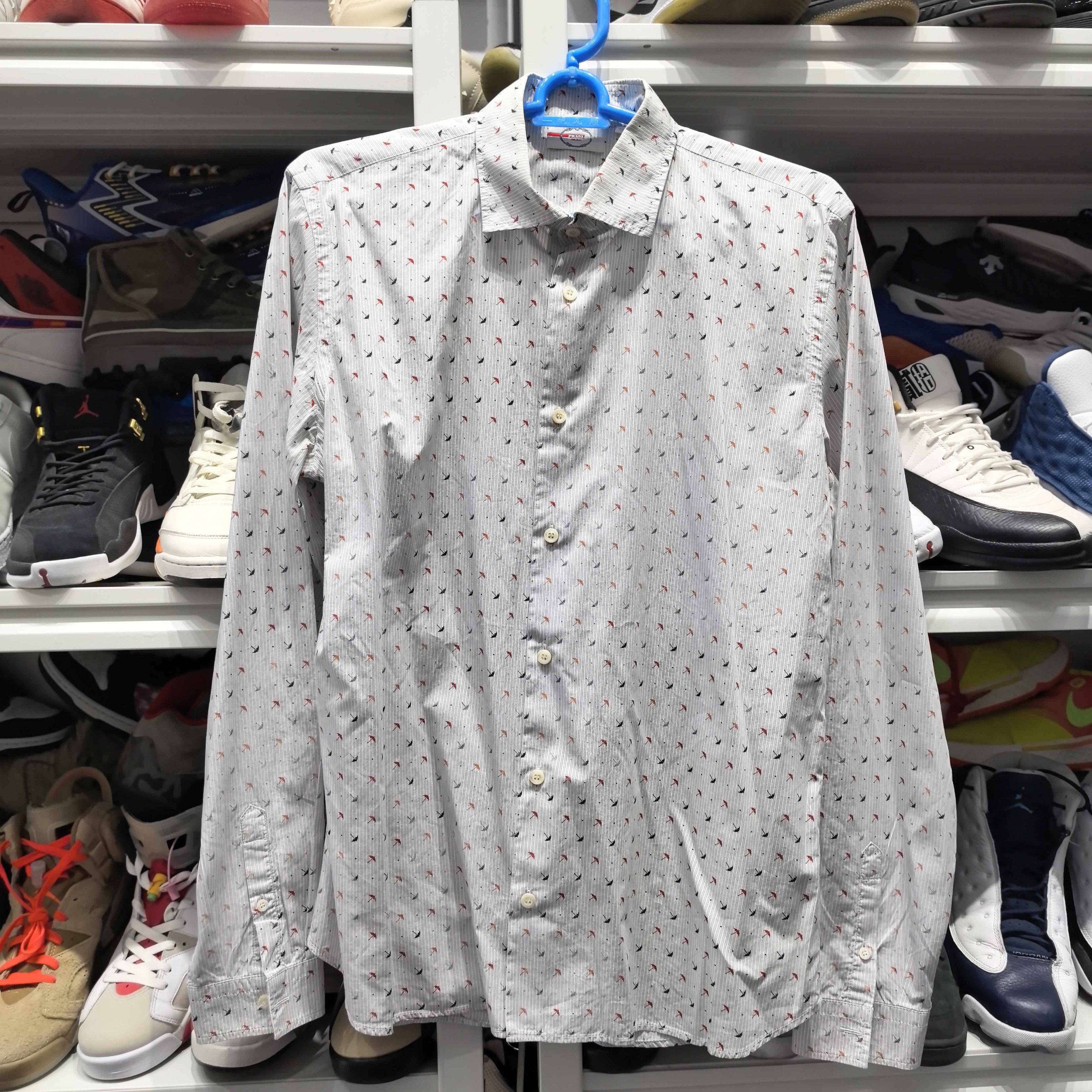 Prada Prada Umbrella Print Button Up Shirt Size L Size US XS / EU 42 / 0 - 1 Thumbnail