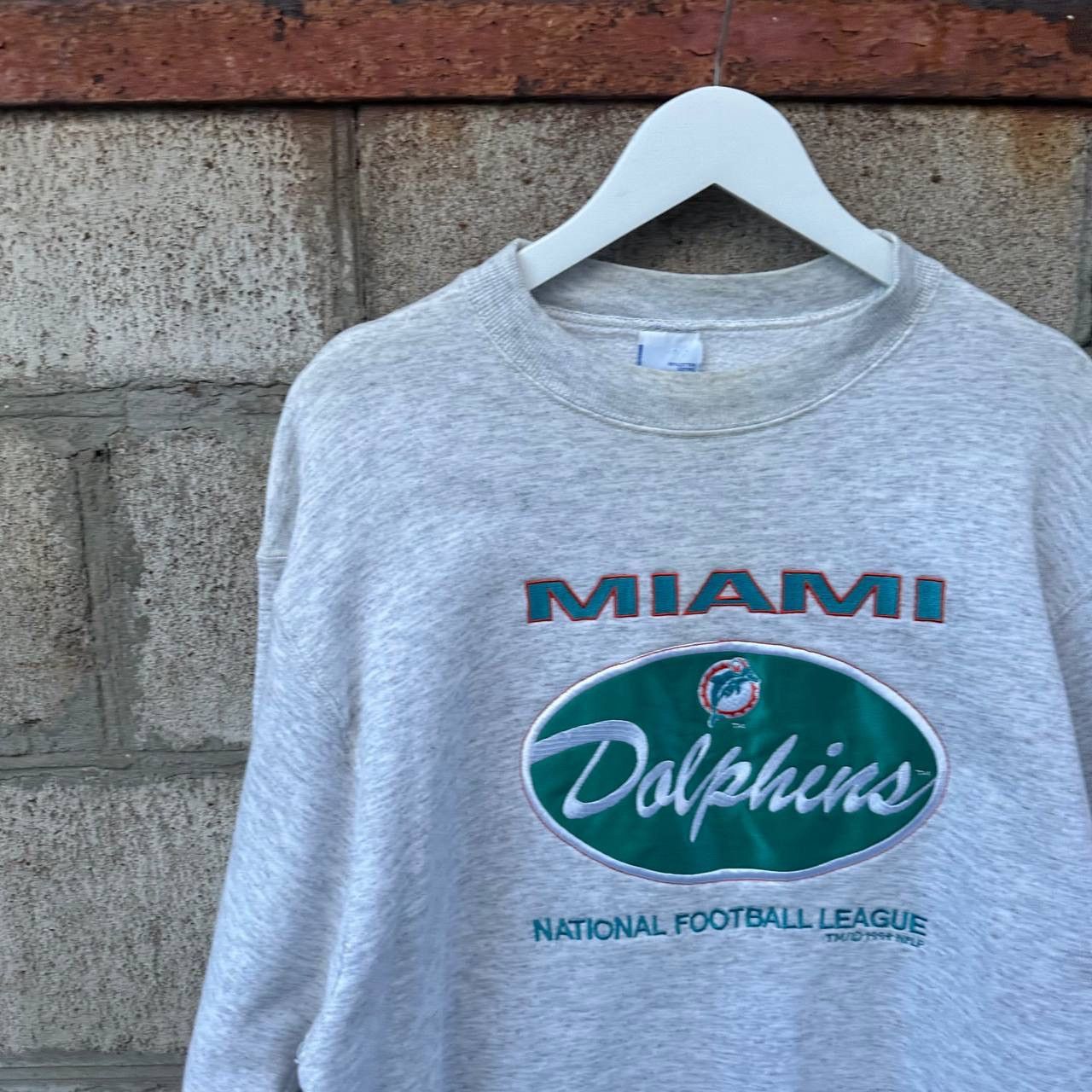 NFL Vintage Miami Dolphins Sweatshirt 1994 NFL Big Logo Size L Size US L / EU 52-54 / 3 - 4 Thumbnail