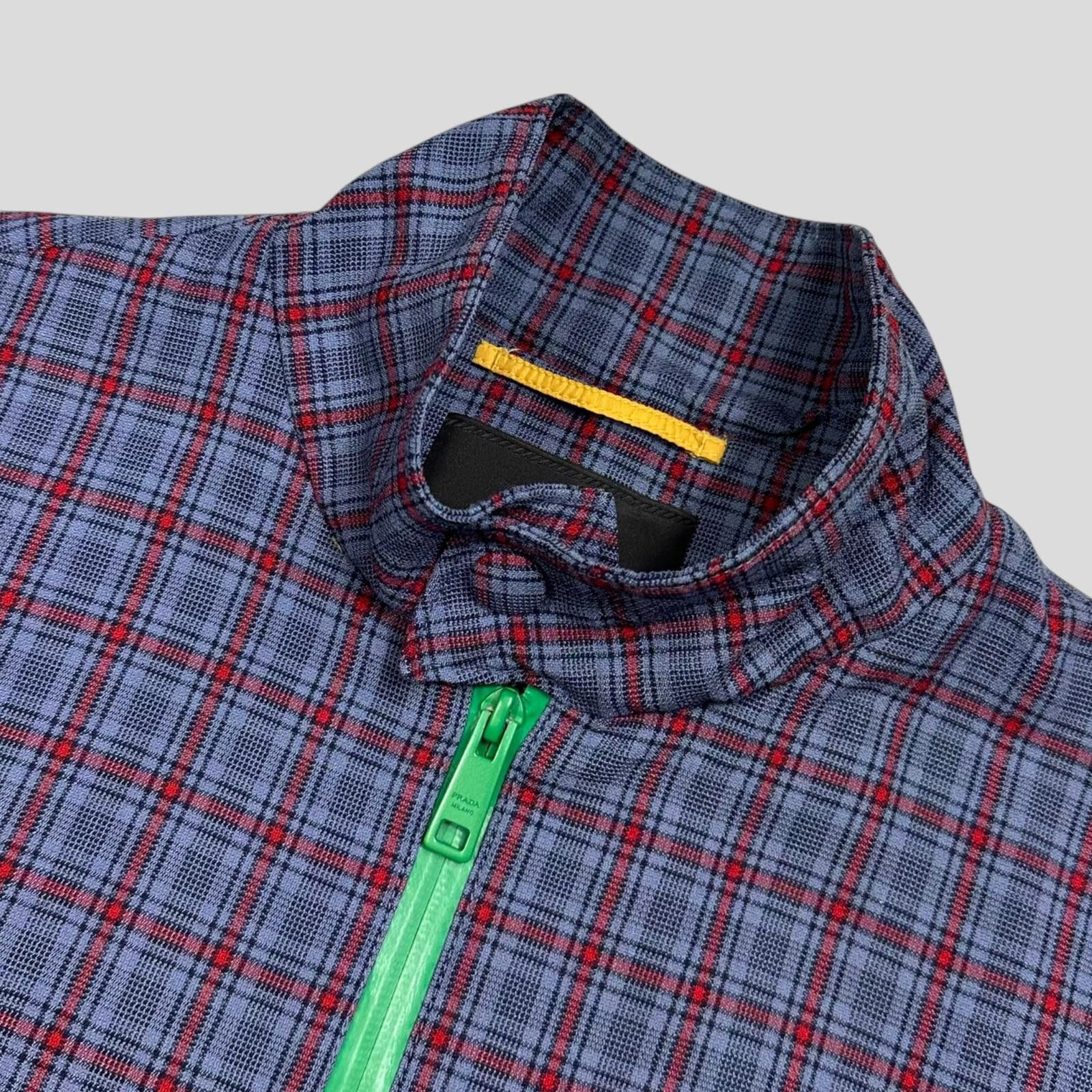 Prada Prada Milano SS16 Wool Taped Zip Tech Plaid Blouson Jacket S Size US S / EU 44-46 / 1 - 5 Thumbnail