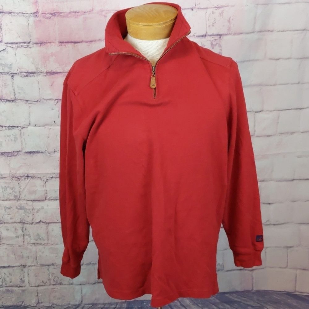 Sperry SPERRY red pullover 1/4 zip size medium Size US M / EU 48-50 / 2 - 1 Thumbnail