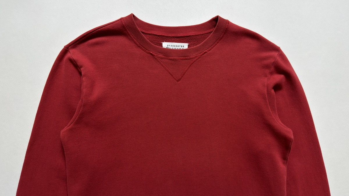 Maison Margiela A/W 11 Red Cotton Sweatshirt Size US M / EU 48-50 / 2 - 4 Thumbnail