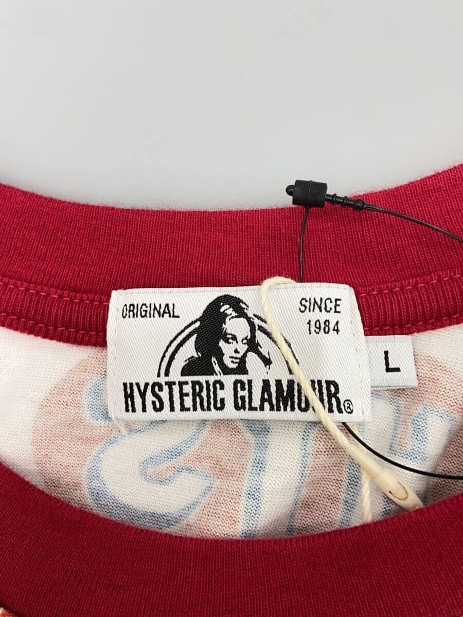 Hysteric Glamour "SUPER FUZZ' Patchwork Logo Ringer Tee Size US L / EU 52-54 / 3 - 4 Thumbnail