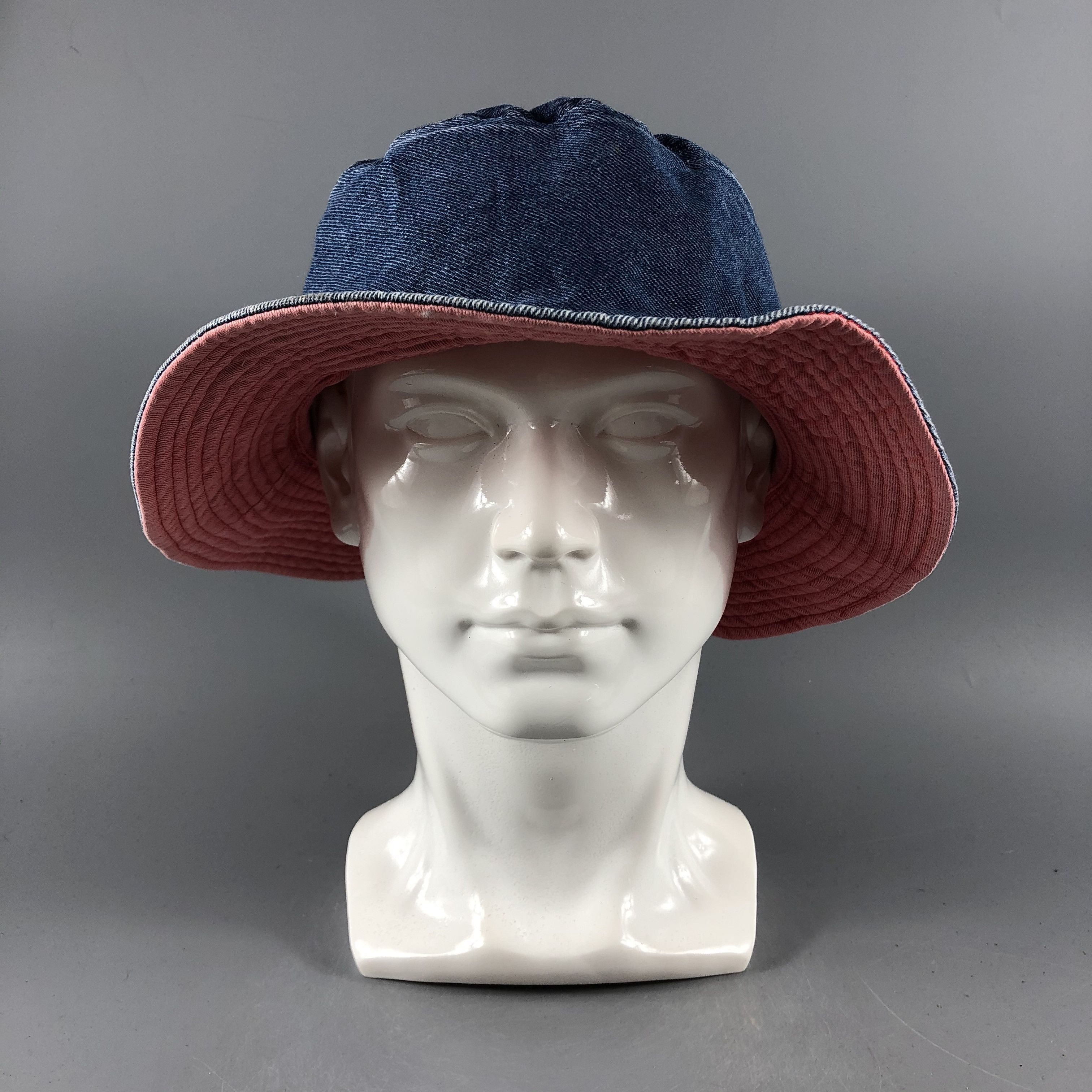 image of Vintage Womens Denim Bucket Hats -D687 in Blue Denim