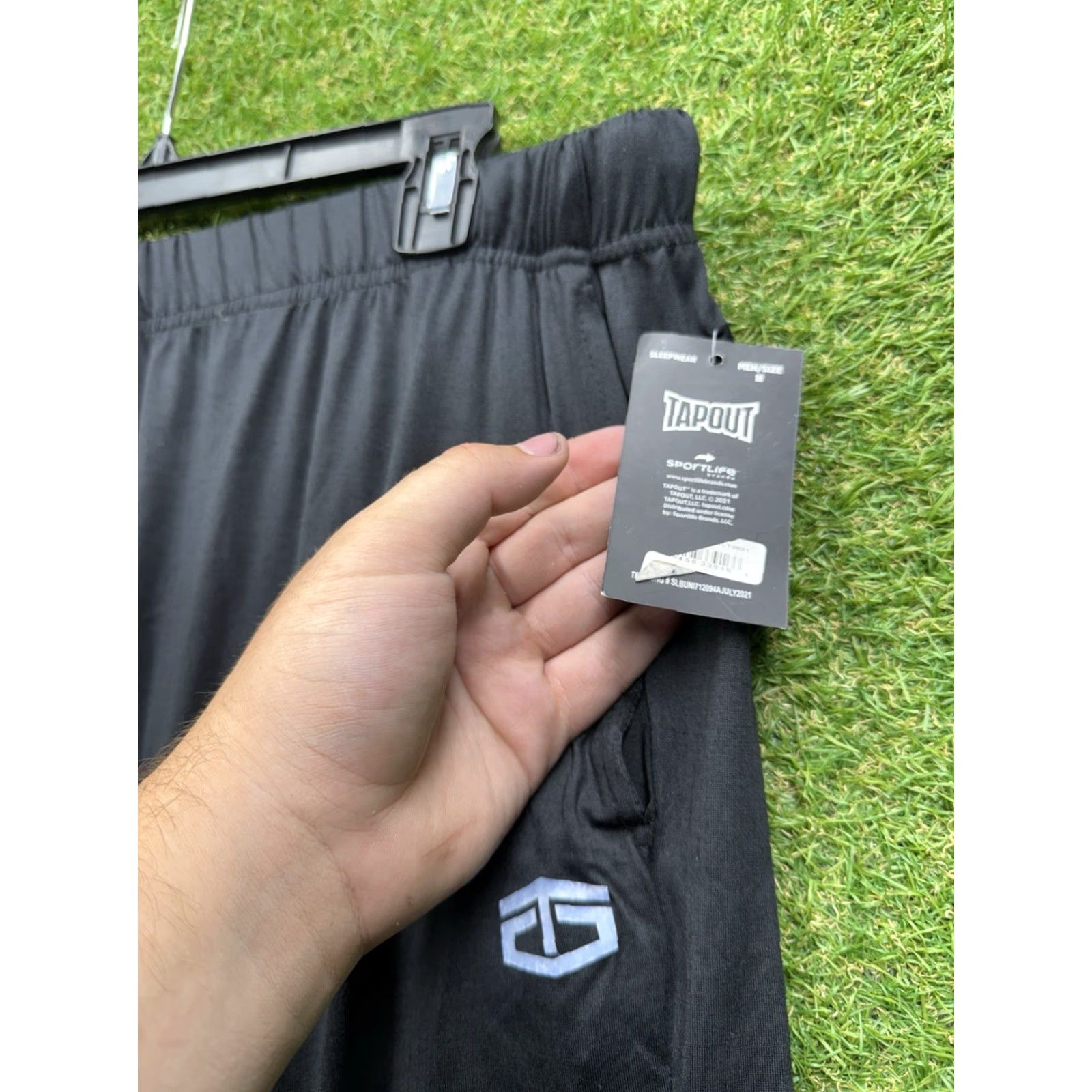 Tapout TAPOUT Sweatpants Mens M Lounge Pants Black Drawstring Sleepwear Casual y2k NWT Size US 31 - 4 Thumbnail