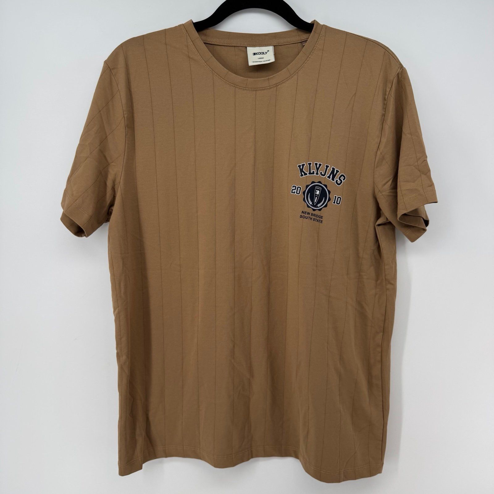 Other KAALY International Ribbed T-Shirt Men’s Large Camel Brown Size US L / EU 52-54 / 3 - 1 Thumbnail