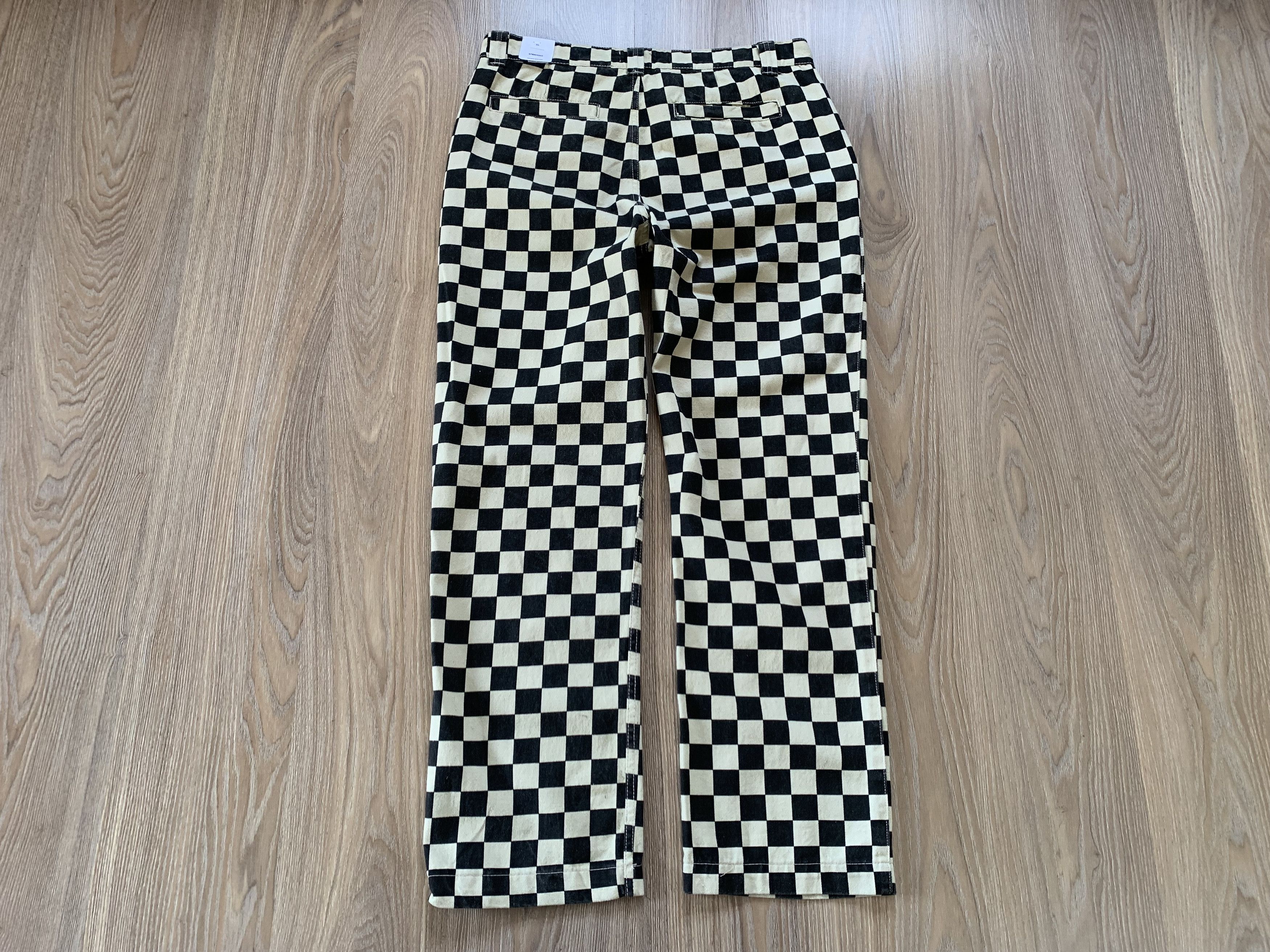 Other House Brand Checkered Black & White Pants Jeans Size US 36 / EU 52 - 3 Thumbnail