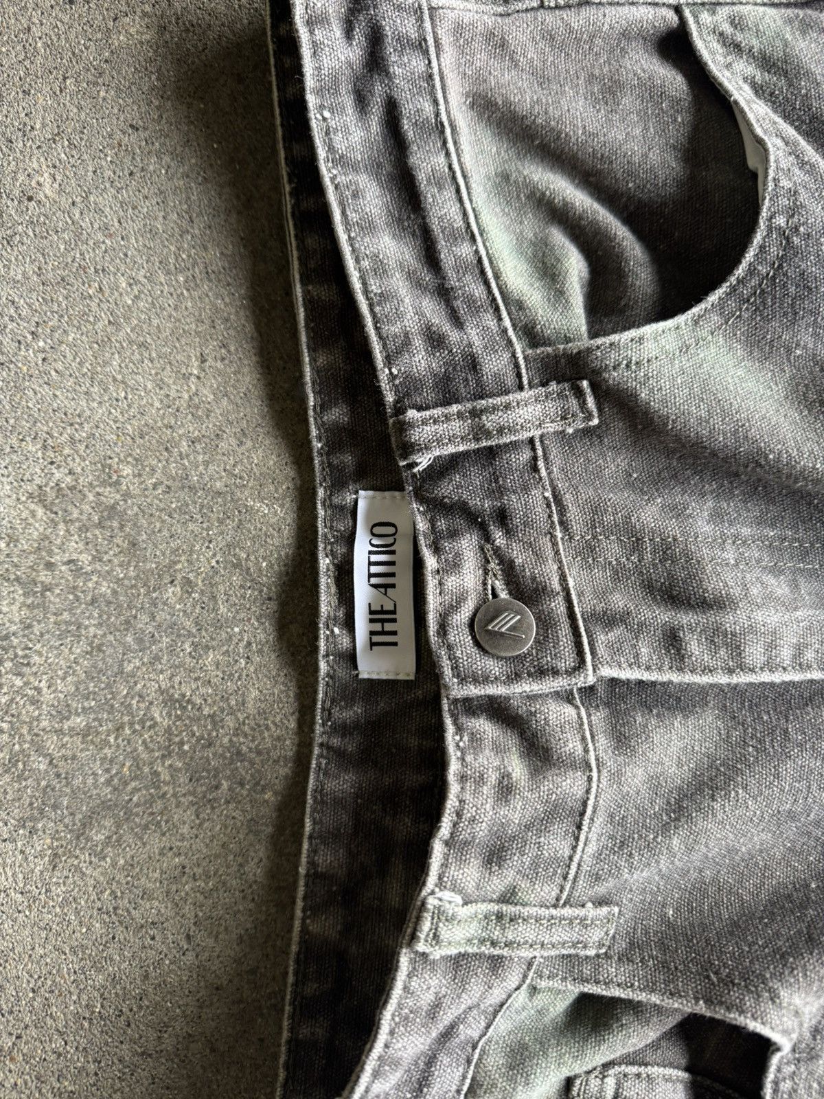 In The Attic The Attico Multi-Pocket Cargo Denim Pants Size US 33 - 3 Thumbnail
