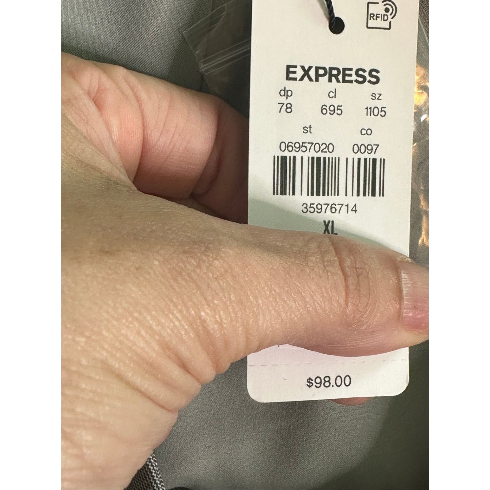 Express Express silver buttoned vest size XL Size XL / US 12-14 / IT 48-50 - 7 Thumbnail