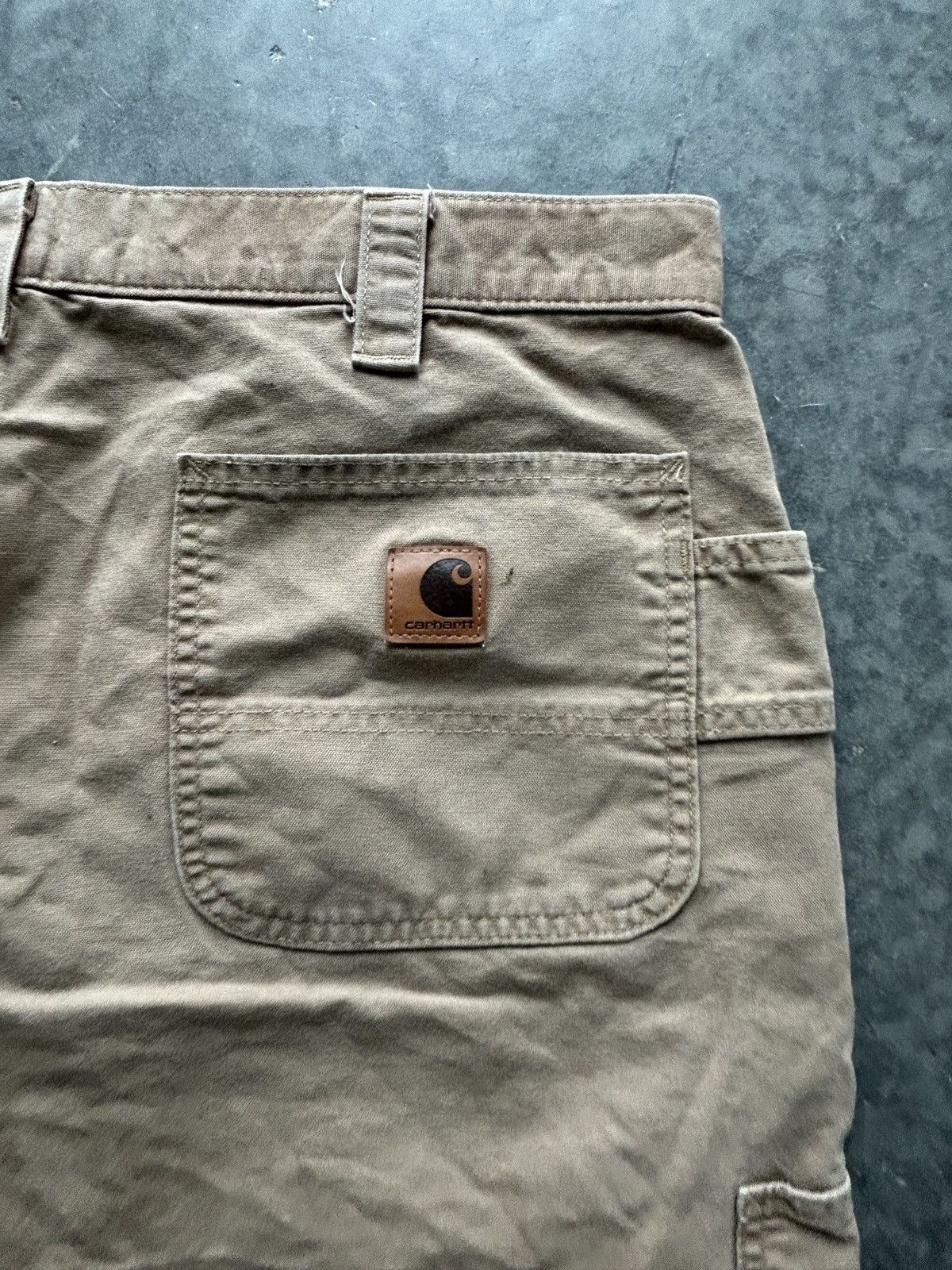 Carhartt Vintage Y2K Tan Carhartt Carpenter Shorts Size US 38 / EU 54 - 2 Thumbnail