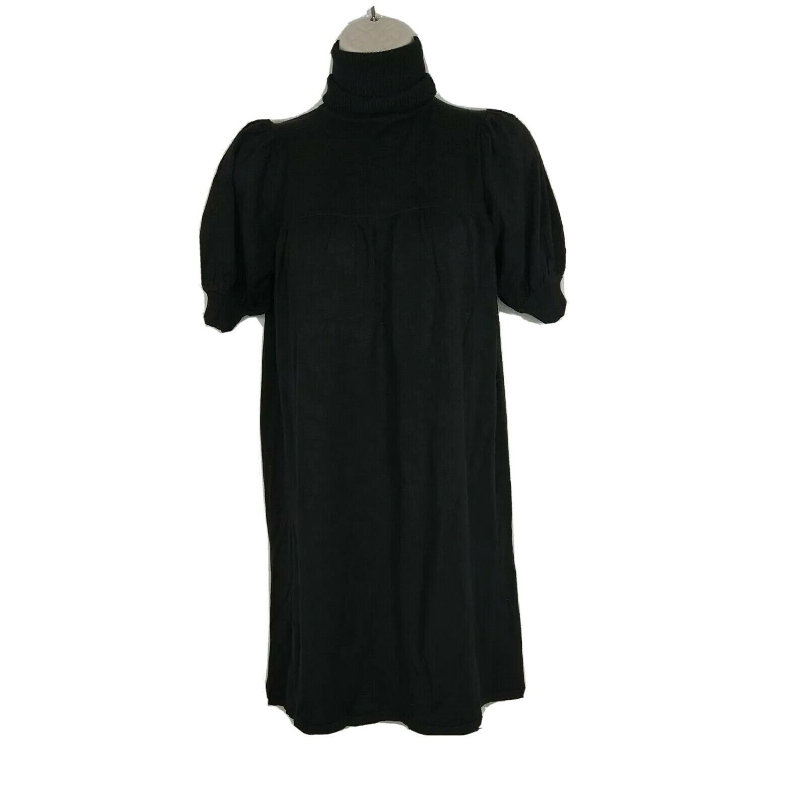 Other Studio M Turtleneck Shift Dress Women Petite Size XSP Black Size XS / US 0-2 / IT 36-38 - 3 Thumbnail