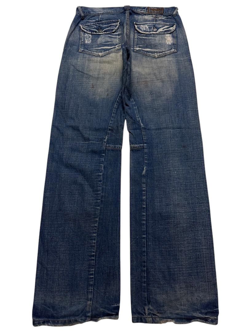 PPFM 💥WIDE💥90's KAPITAL STYLE JAPAN KAPOTAL BUSHPANTS INSANE JEAN Size US 33 - 2 Thumbnail