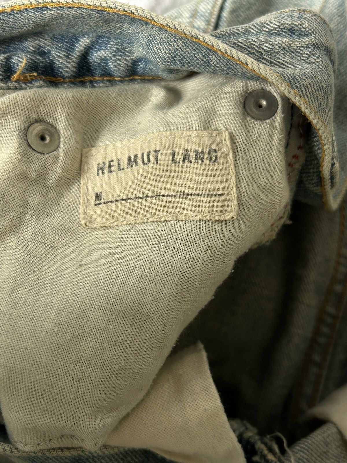 Helmut Lang 2000s classic cut light sanded denim jeans Size US 32 / EU 48 - 9 Thumbnail
