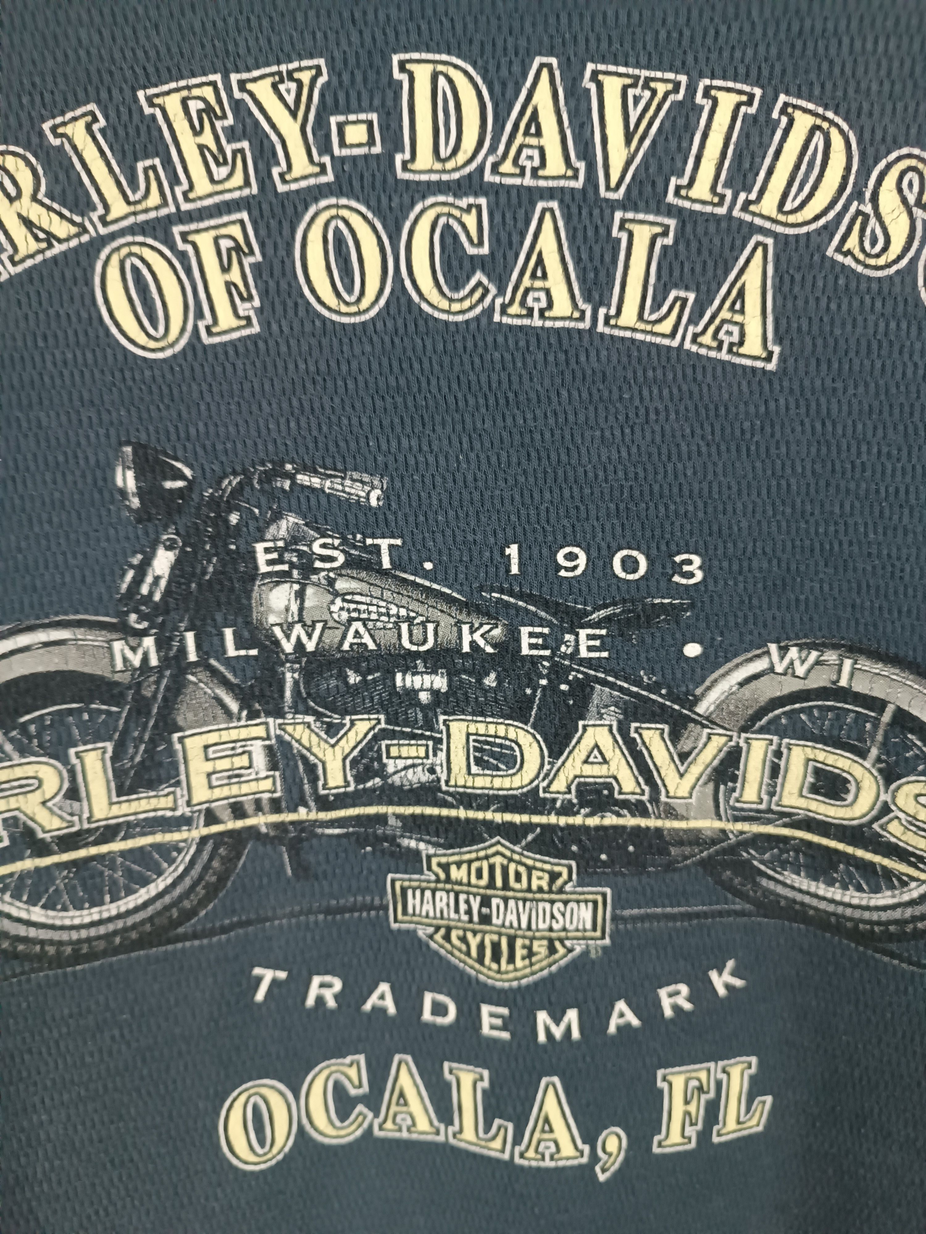 Harley Davidson VINTAGE Y2K HARLEY DAVIDSON OCALA FL VERY RARE CHOPPER MESH Size US XL / EU 56 / 4 - 17 Thumbnail