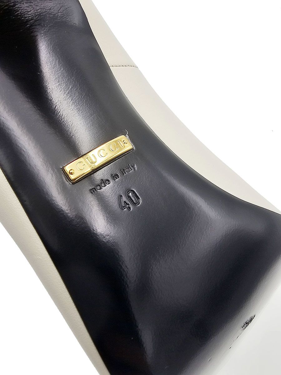 Gucci Gucci Priscilla White Leather High Heel Pumps 40 US 10 Size US 10 / IT 40 - 12 Thumbnail