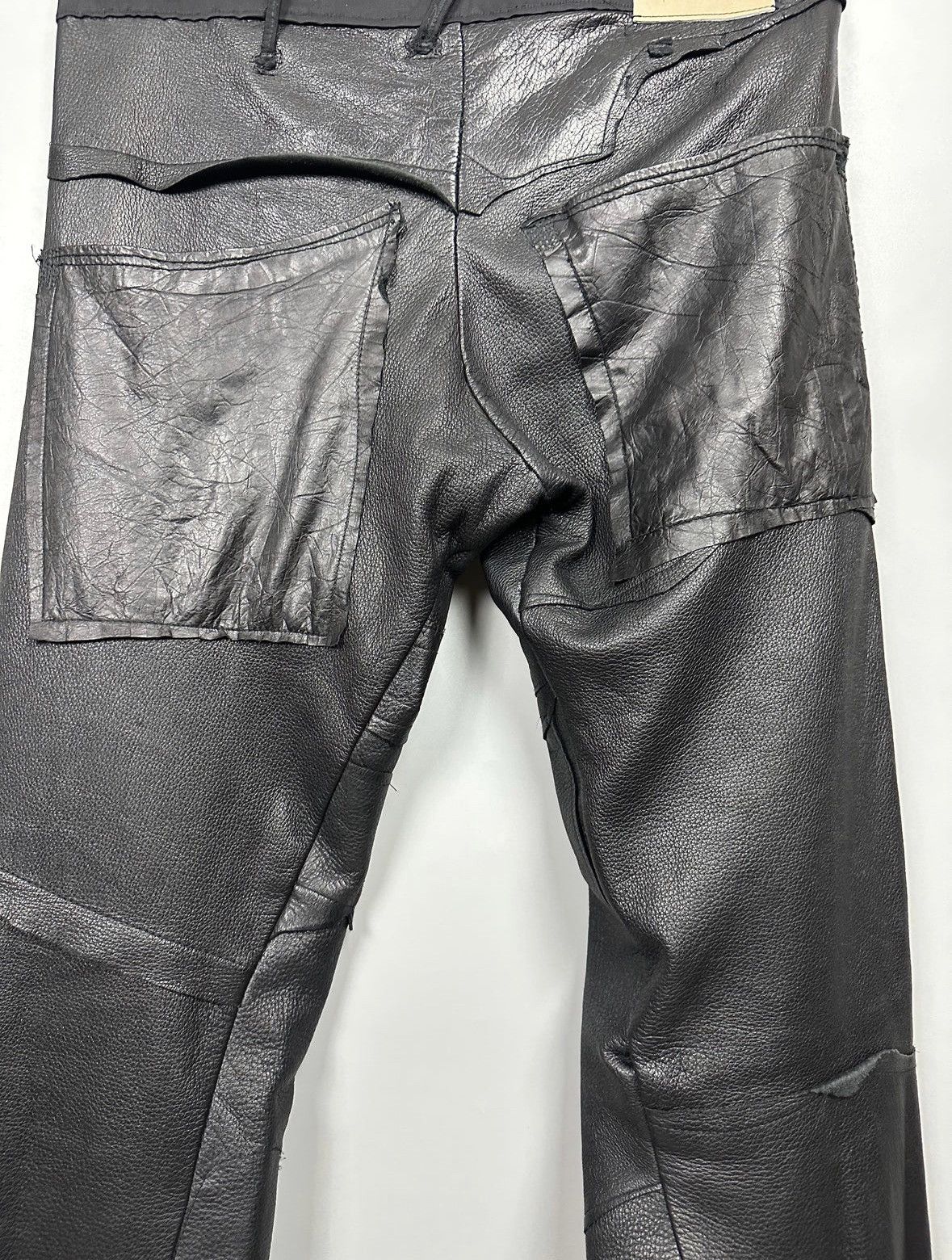 Rick Owens SWAMPGOD Leather Pants Size US 32 / EU 48 - 11 Thumbnail