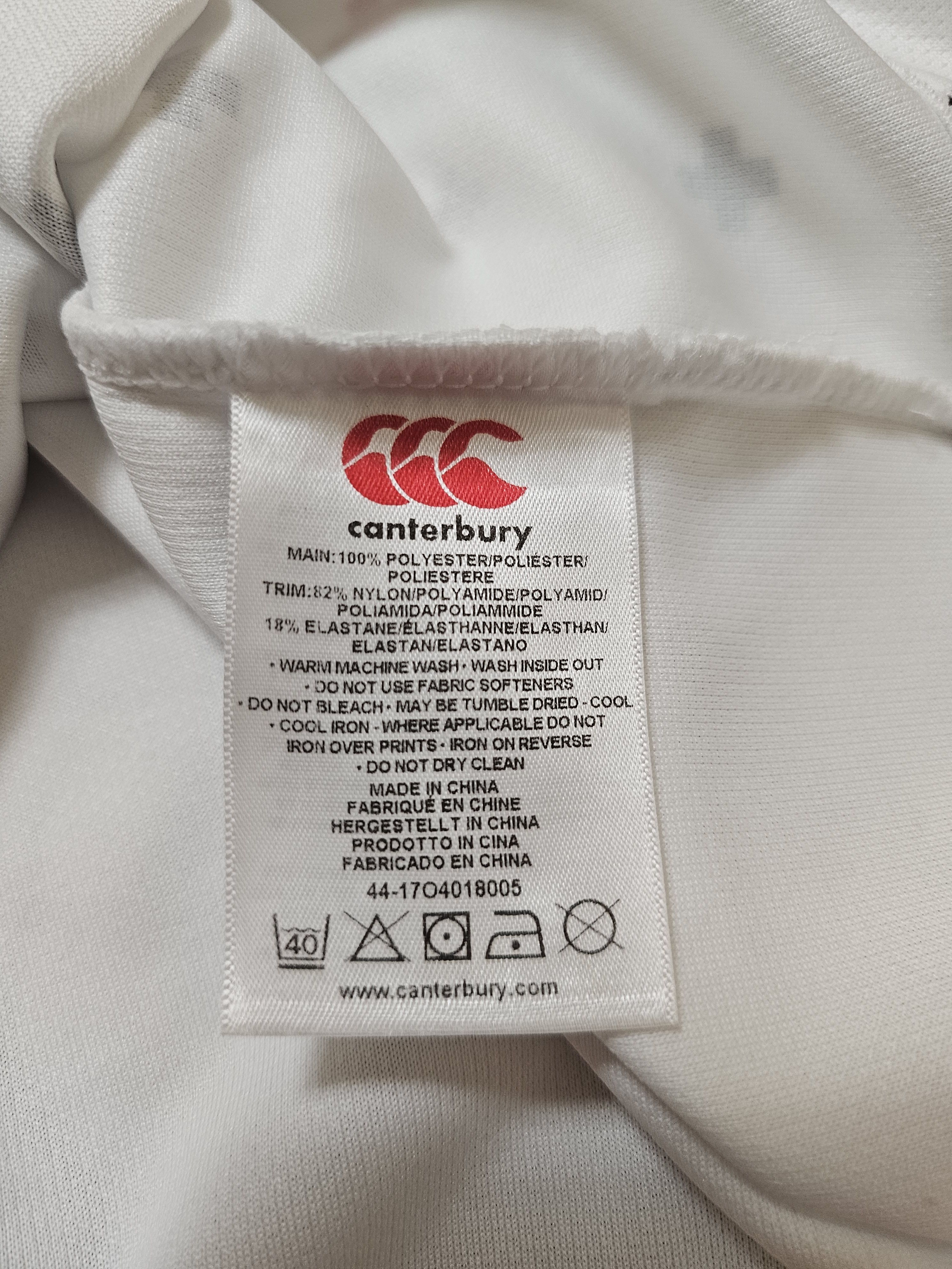 Canterbury of New Zealand ENGLAND RUGBY SHIRT RUGBY UNION SE7SENS JERSEY Size US L / EU 52-54 / 3 - 7 Thumbnail
